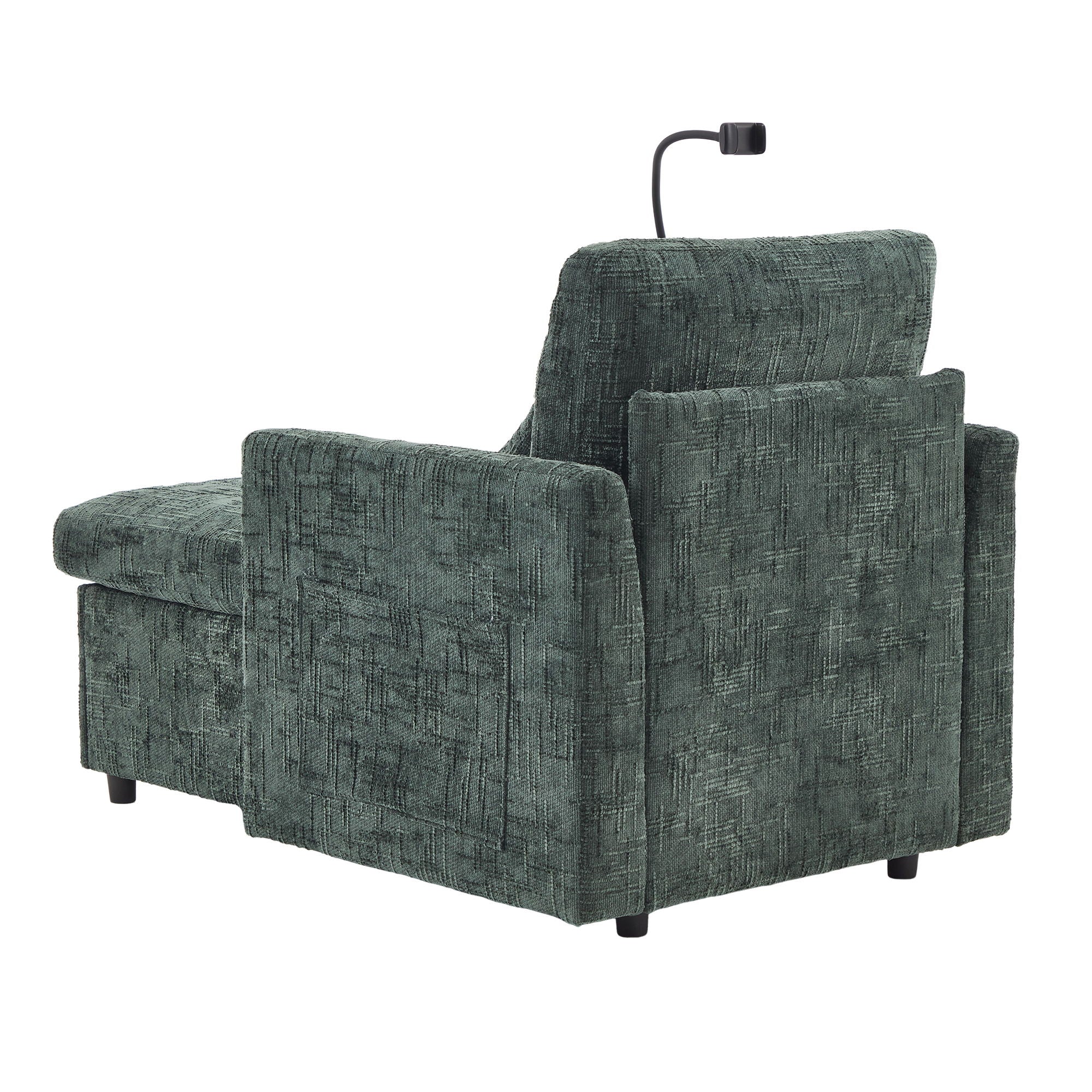 Multifunctional Chenille Recliner Sofa With Storage And Phone Bracket - Best Buy Furniture