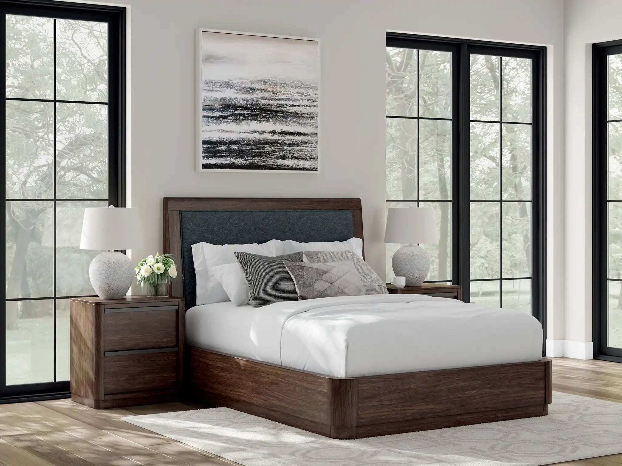 Dilenno - Upholstered Panel Bed - Best Buy Furniture