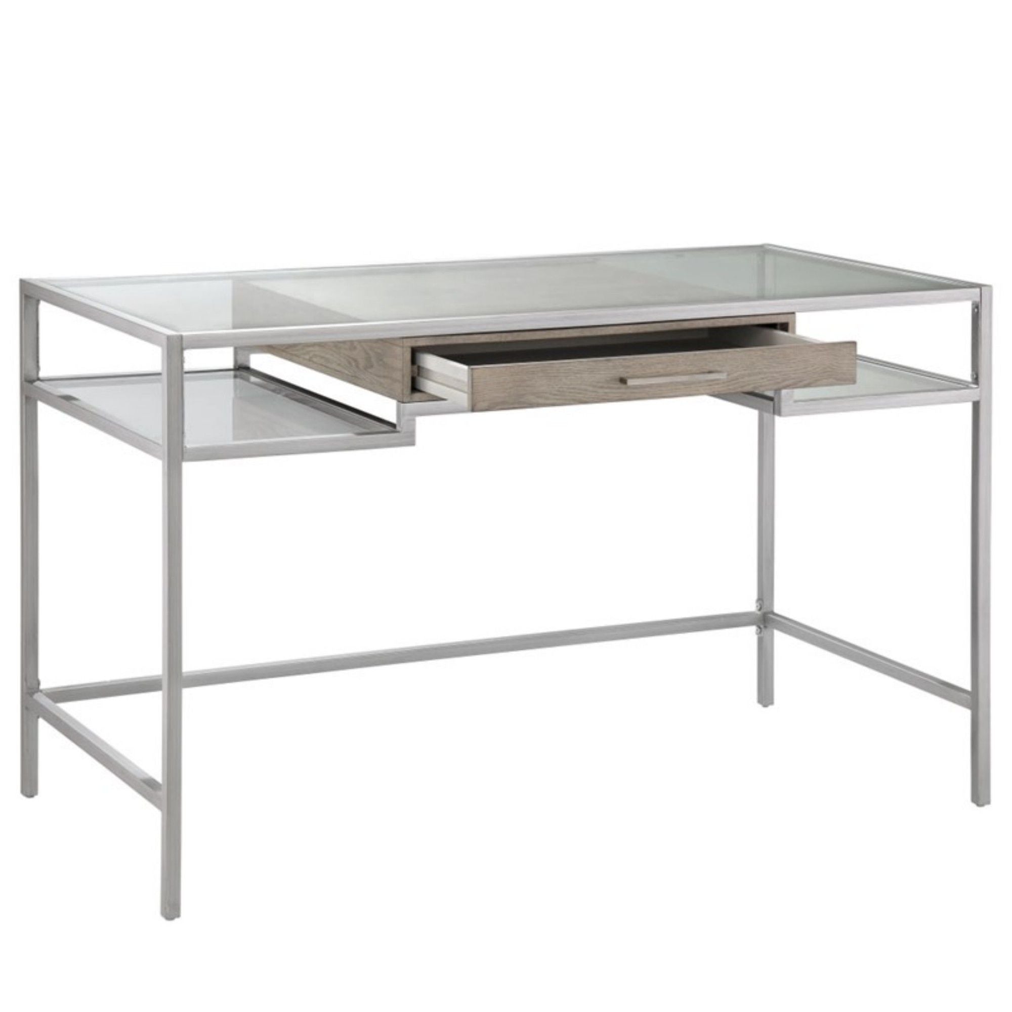 Adela - Writing Desk - Antique Silver - Best Buy Furniture