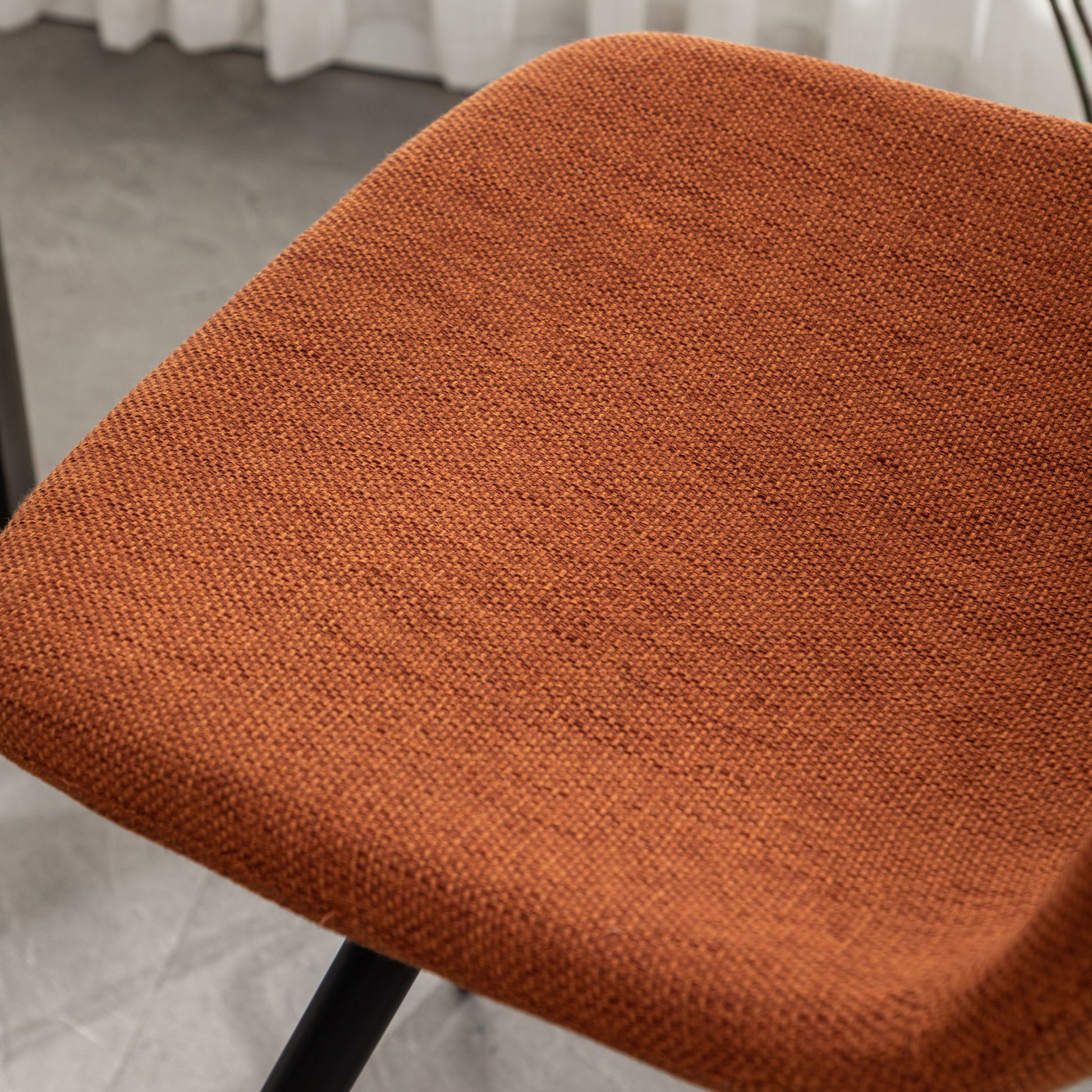 Porth - 28.25" Fabric Kitchen Counter Height Stools (Set of 2) - Orange - Best Buy Furniture