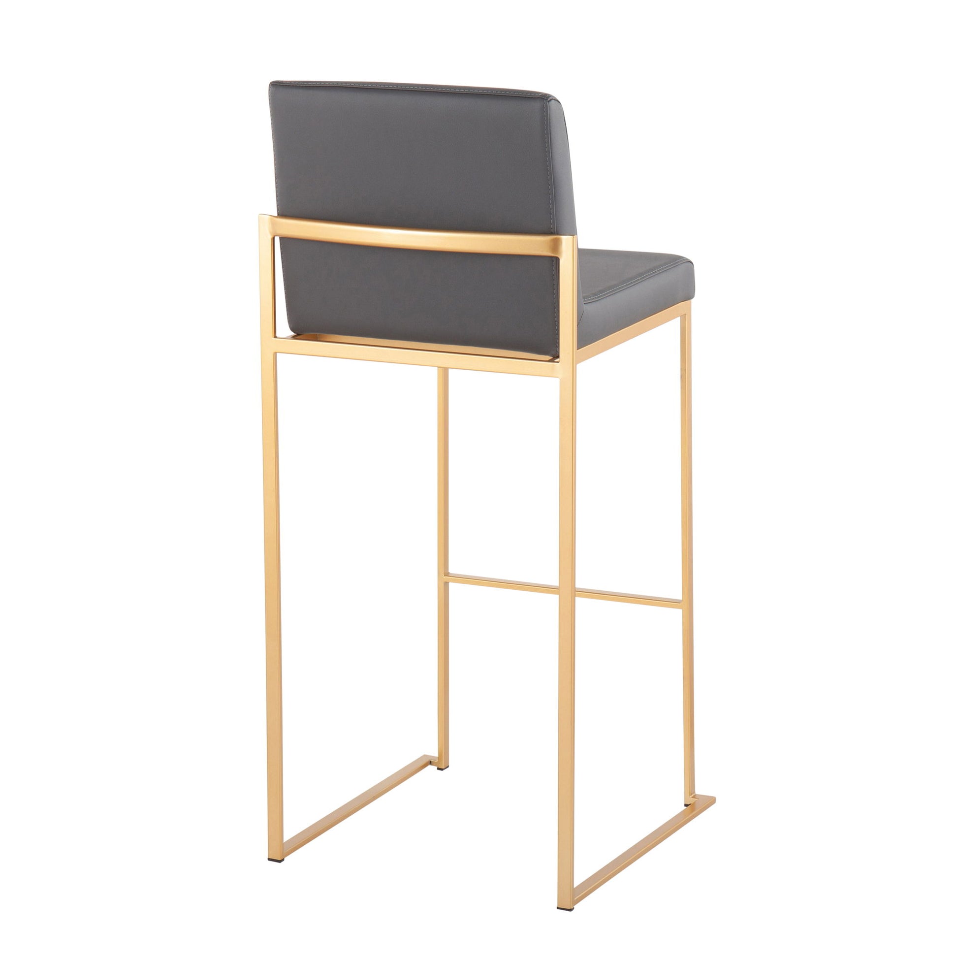 Fuji - Contemporary Design High Back Barstool (Set of 2) - Best Buy Furniture