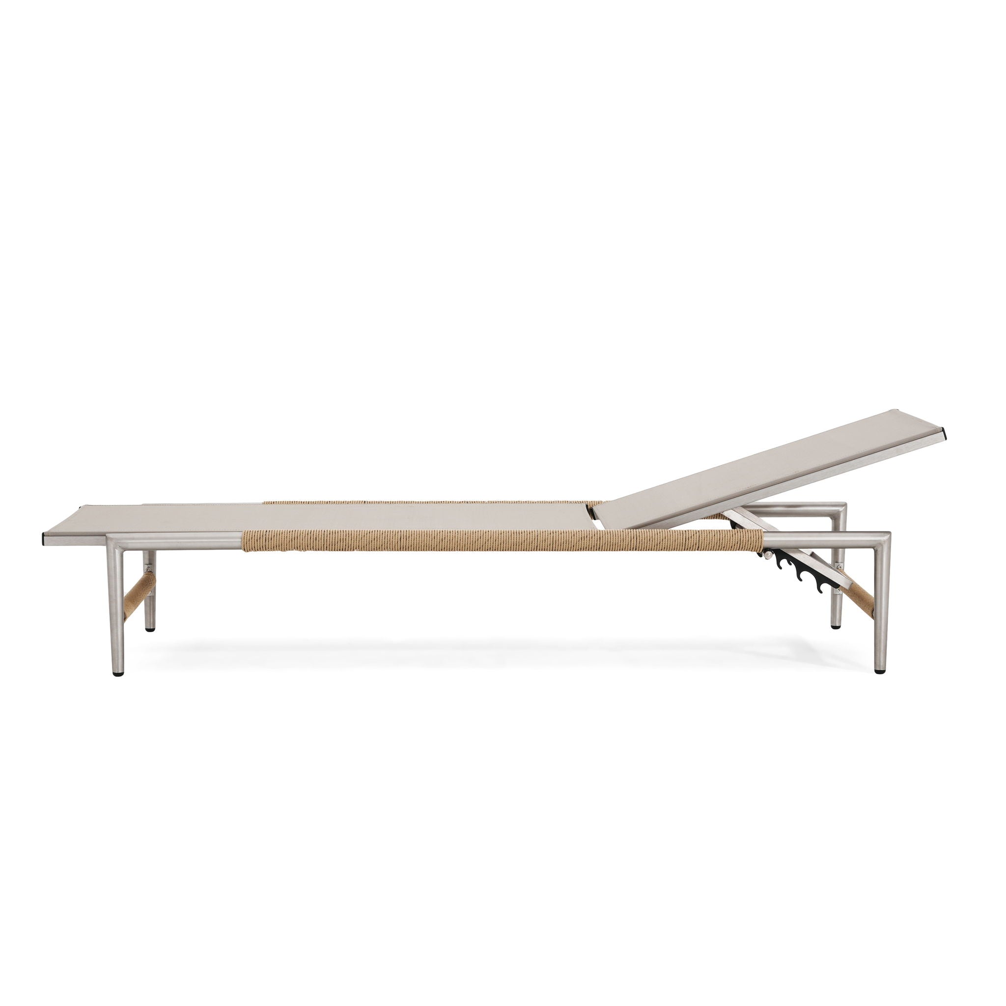 Hargrove - Outdoor Patio Aluminum Chaise Lounge (Set of 2) - Natural / Silver - Best Buy Furniture