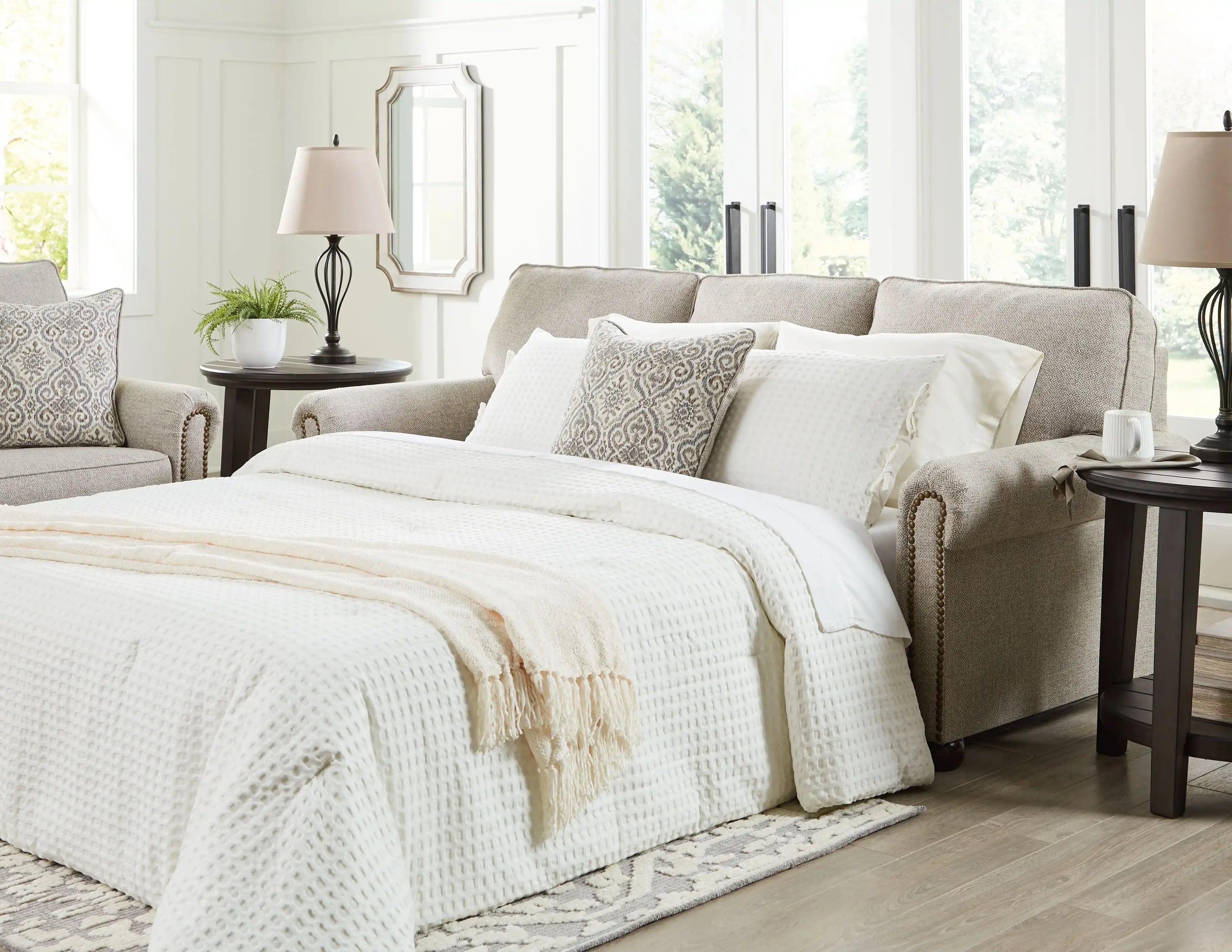 Gaelon - Queen Sofa Sleeper - Dune - Best Buy Furniture