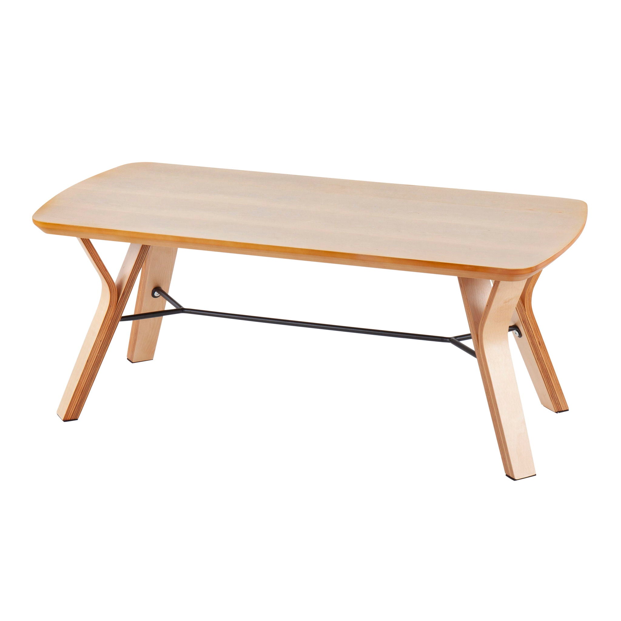 Folia - Mid-Century Modern Bench - Natural - Best Buy Furniture