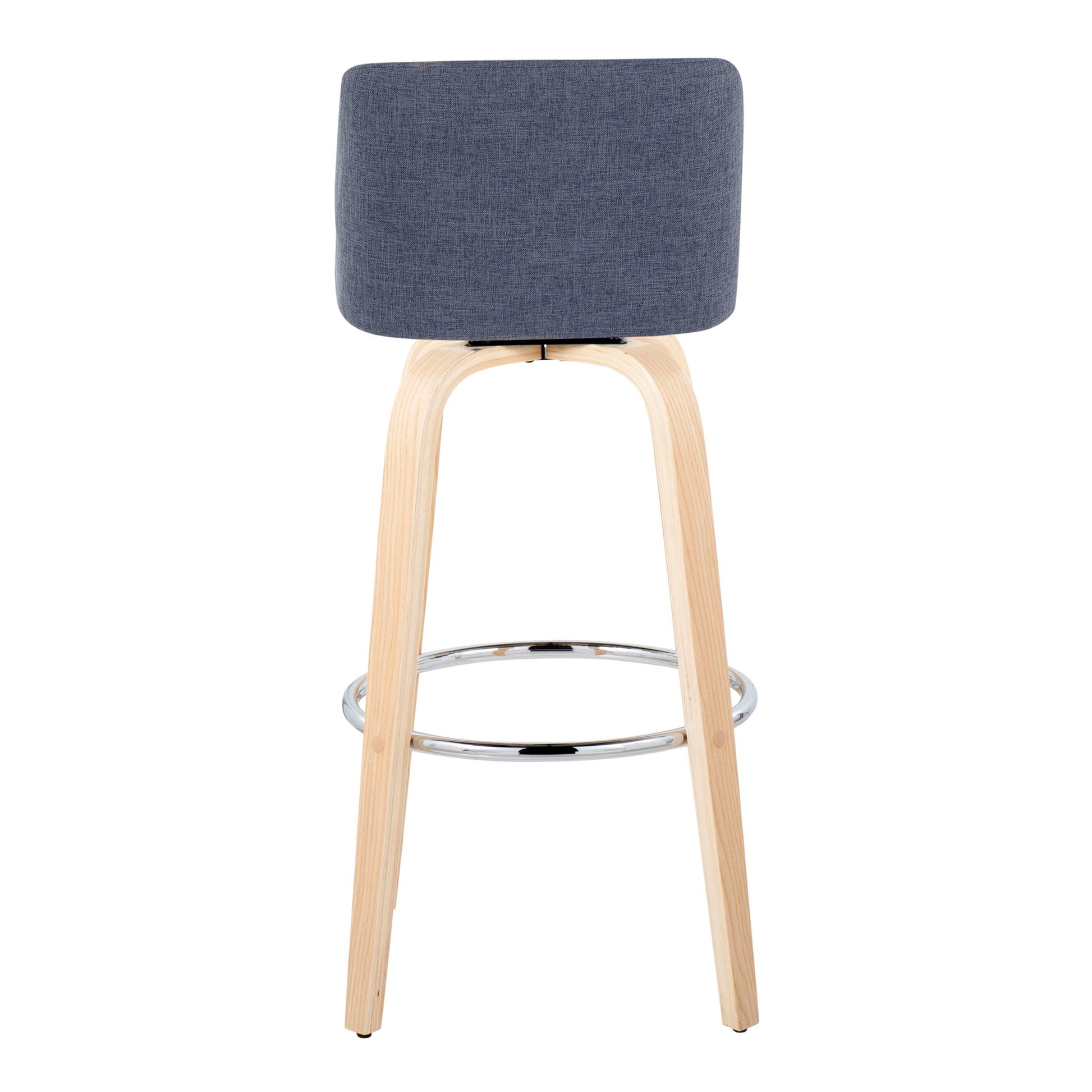 Toriano - Contemporary Fixed Height Barstool & Swivel With Round Footrest (Set of 2) - Best Buy Furniture