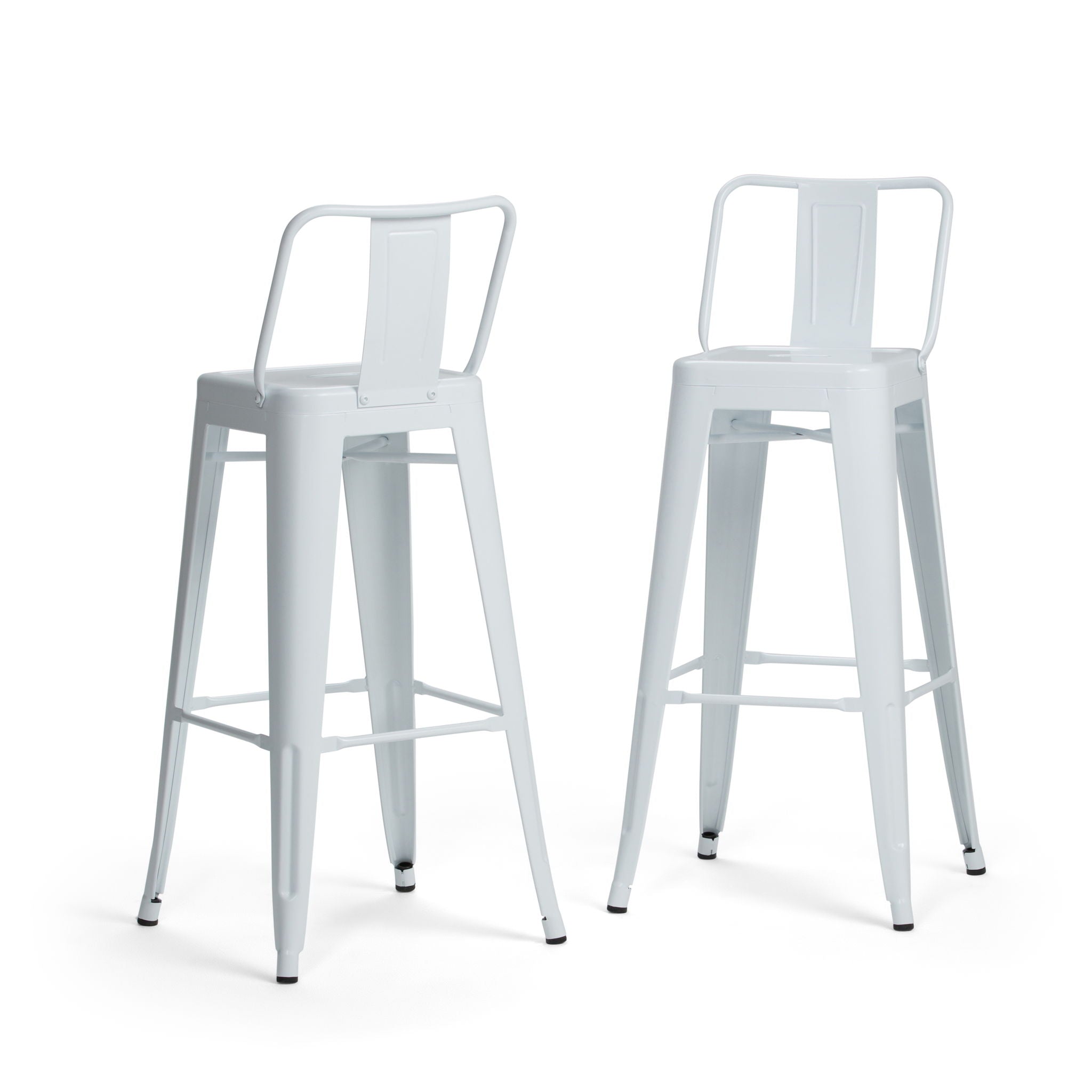 Rayne - Curved Back Metal Stool (Set of 2) - Best Buy Furniture