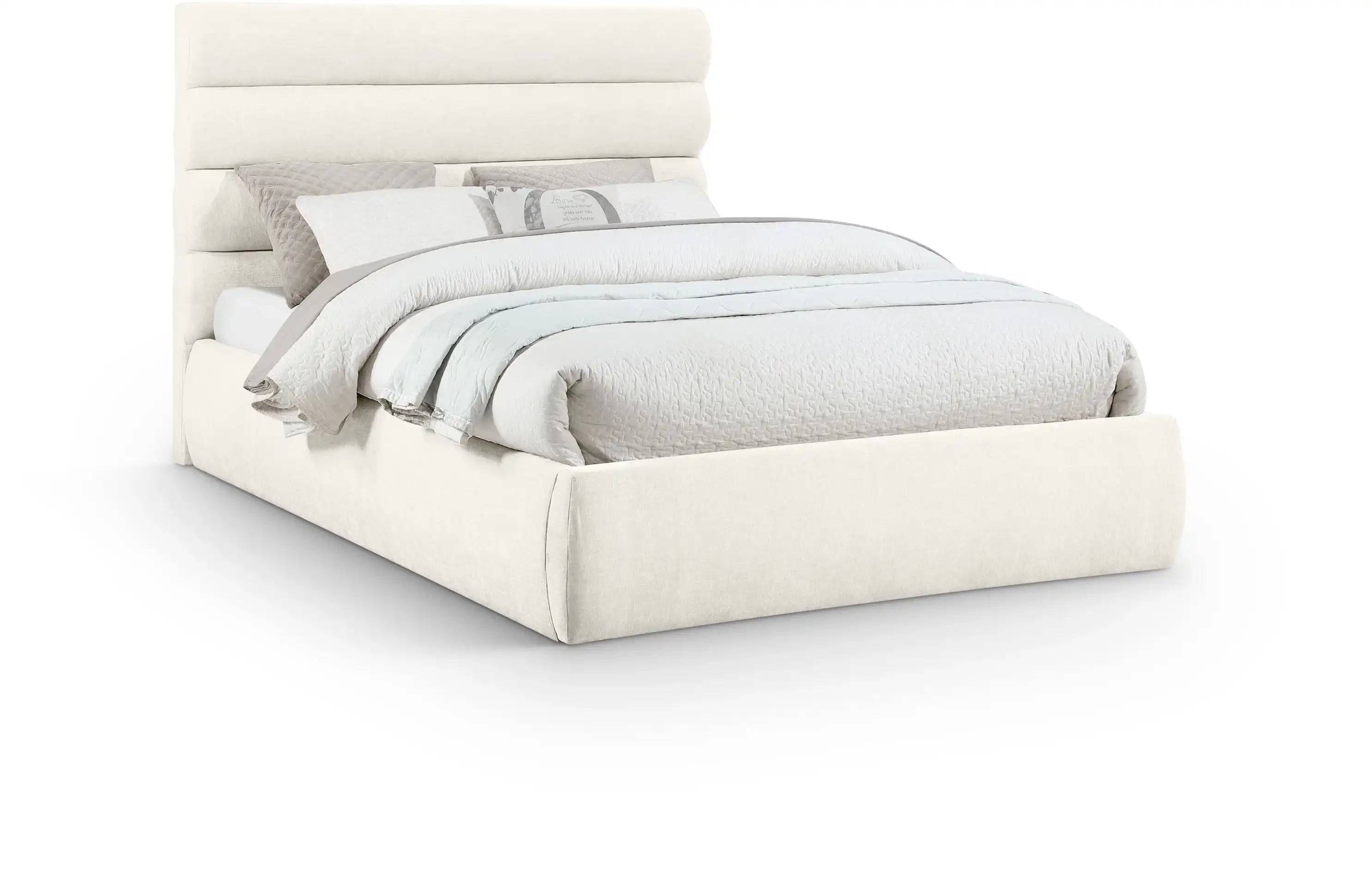 Adam - Chenille Fabric Bed With 52" Headboard - Best Buy Furniture
