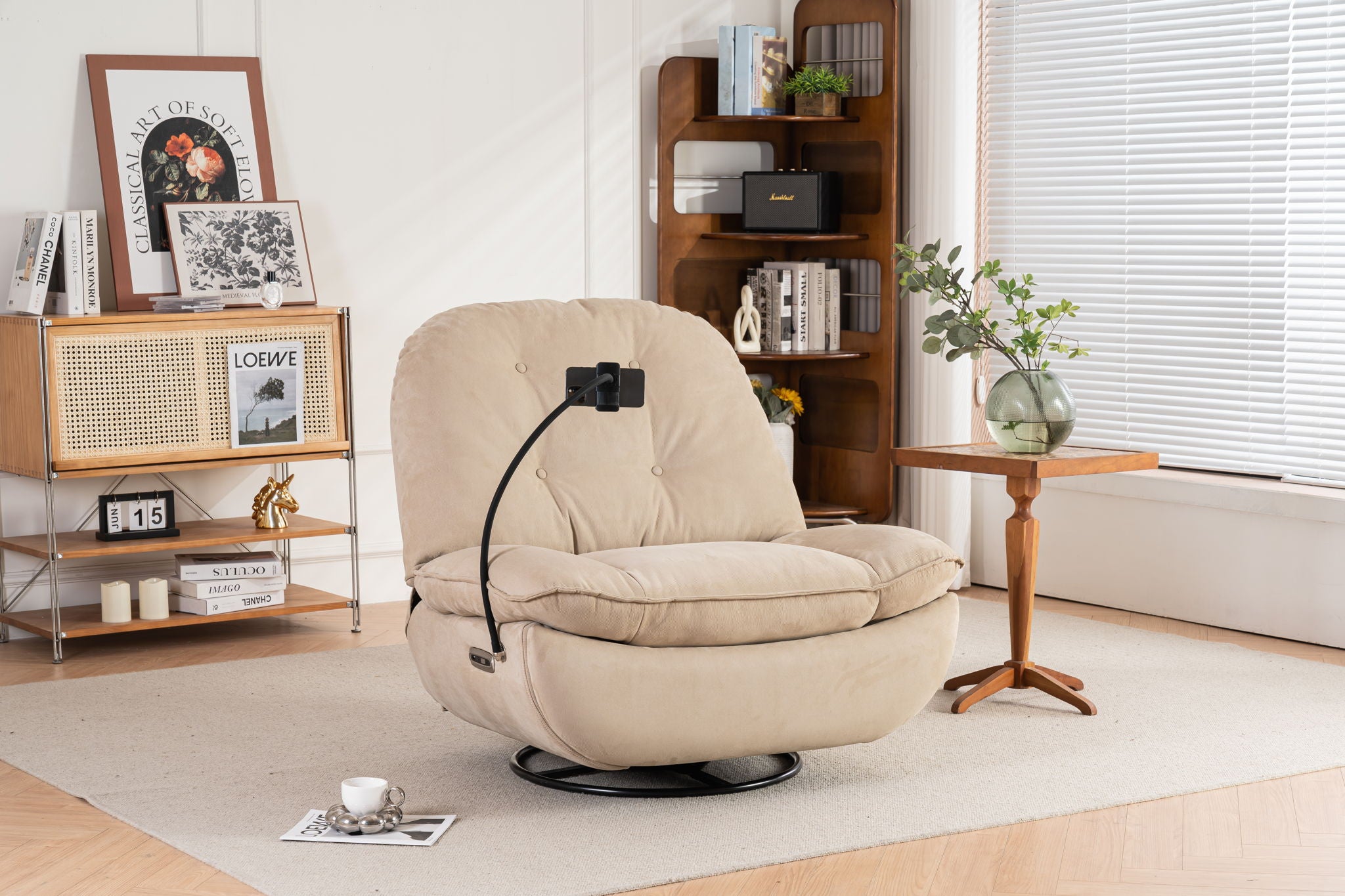 Power Recliner Swivel Glider USB Charger With Bluetooth Music Player, Sleep, Working, Game And Leisure - Best Buy Furniture