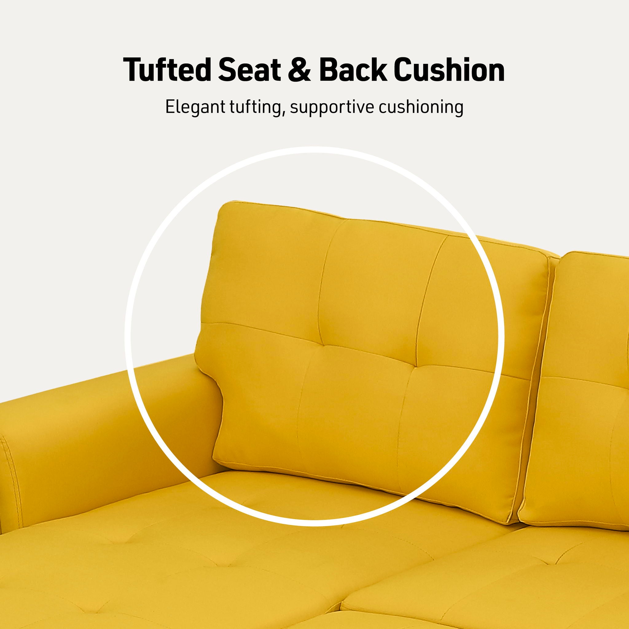 Lucca - Linen Reversible Sleeper Sectional Sofa With Storage Chaise - Best Buy Furniture