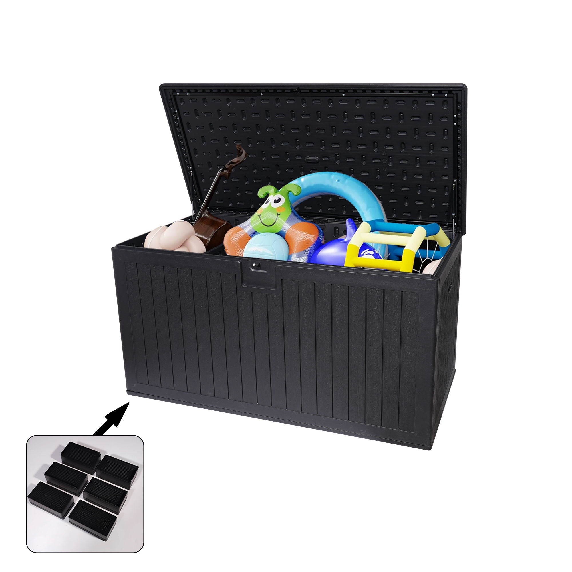 Outdoor Large Storage Box With Lockable Storage Containers - Best Buy Furniture