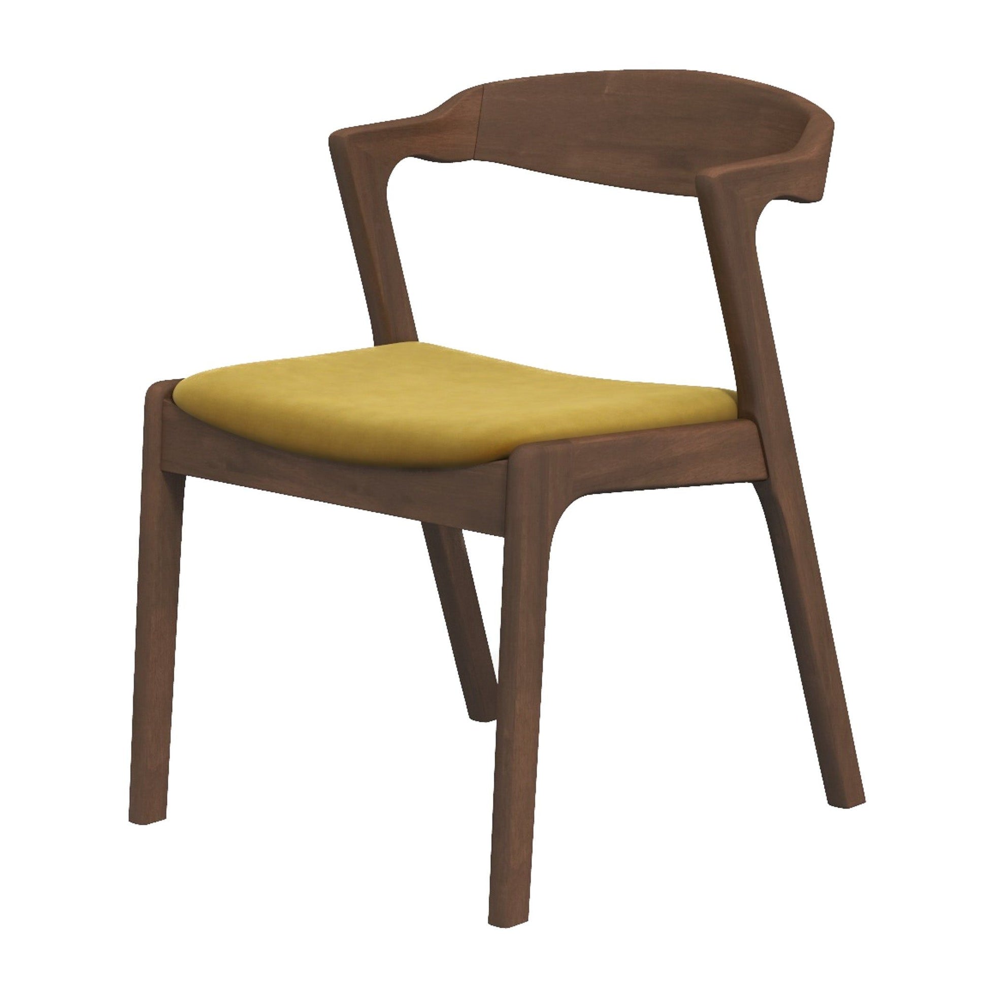 Dakota - Mid-Century Modern Velvet Dining Chair (Set of 2) - Best Buy Furniture