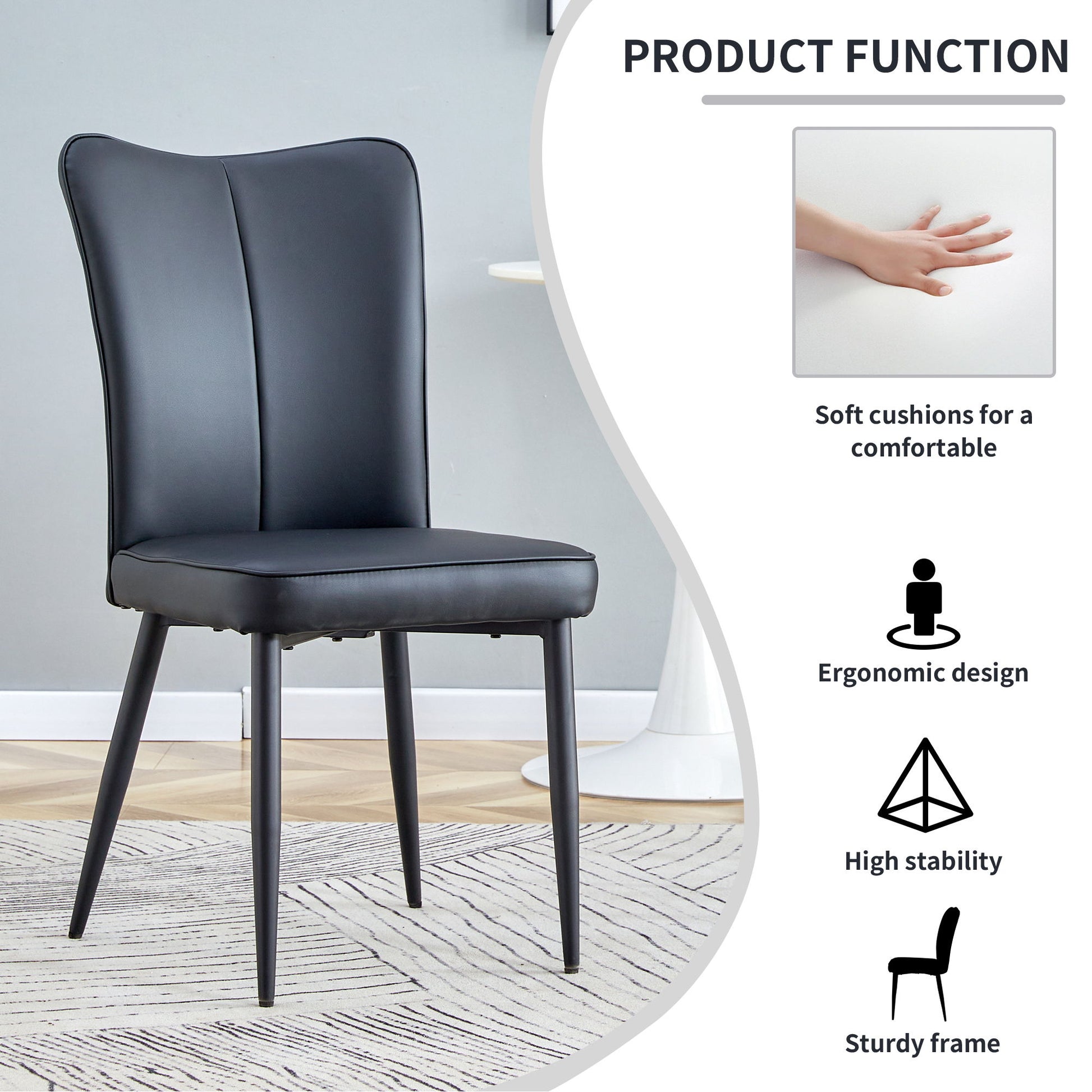 Modern Minimalist Dining Chairs (Set of 2) - Best Buy Furniture