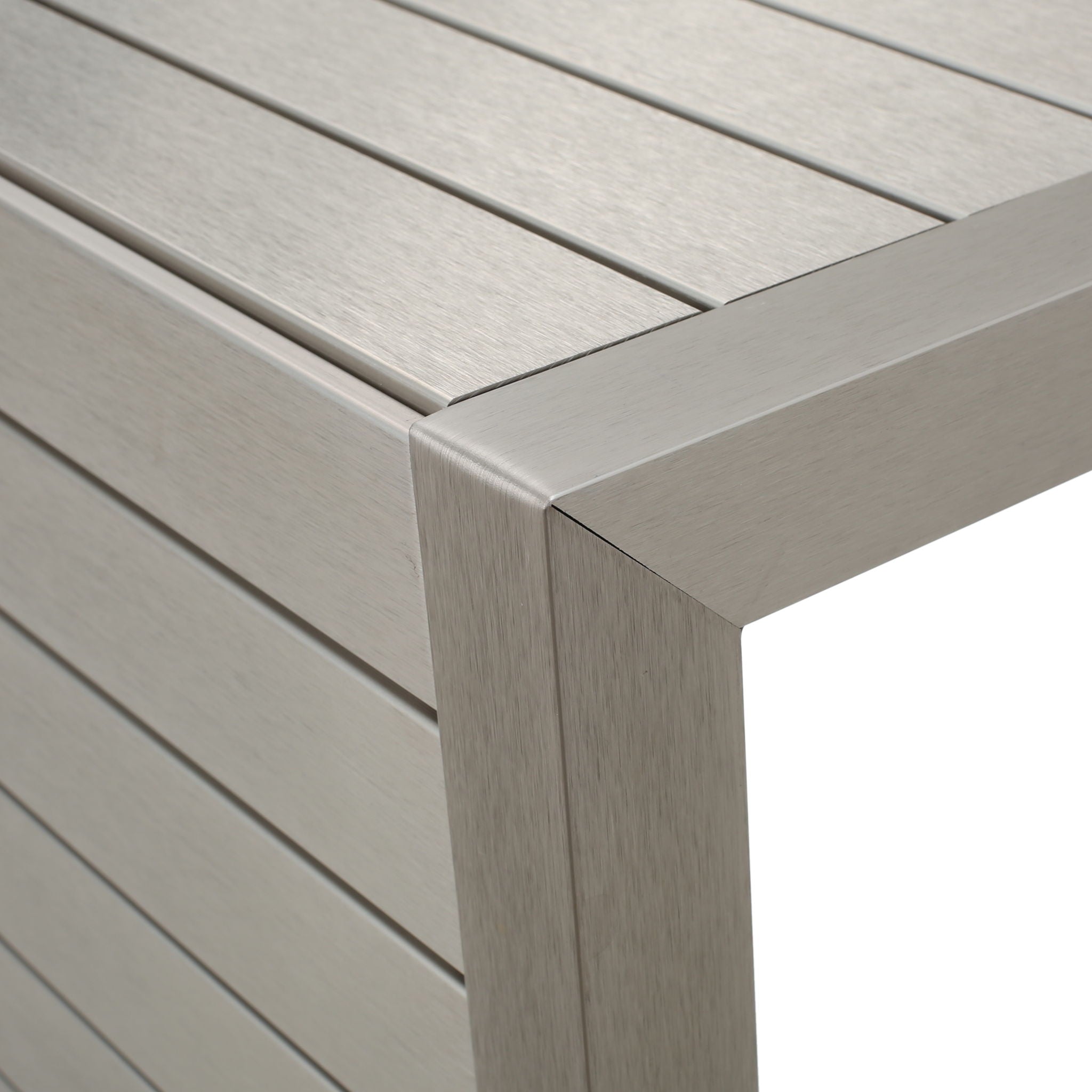 Aluminum Outdoor C - Shaped Side Table For Patio - Best Buy Furniture