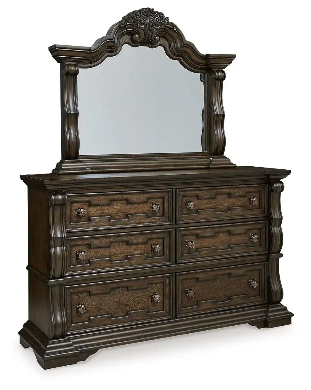 Maylee - Dresser And Mirror - Dark Brown - Best Buy Furniture