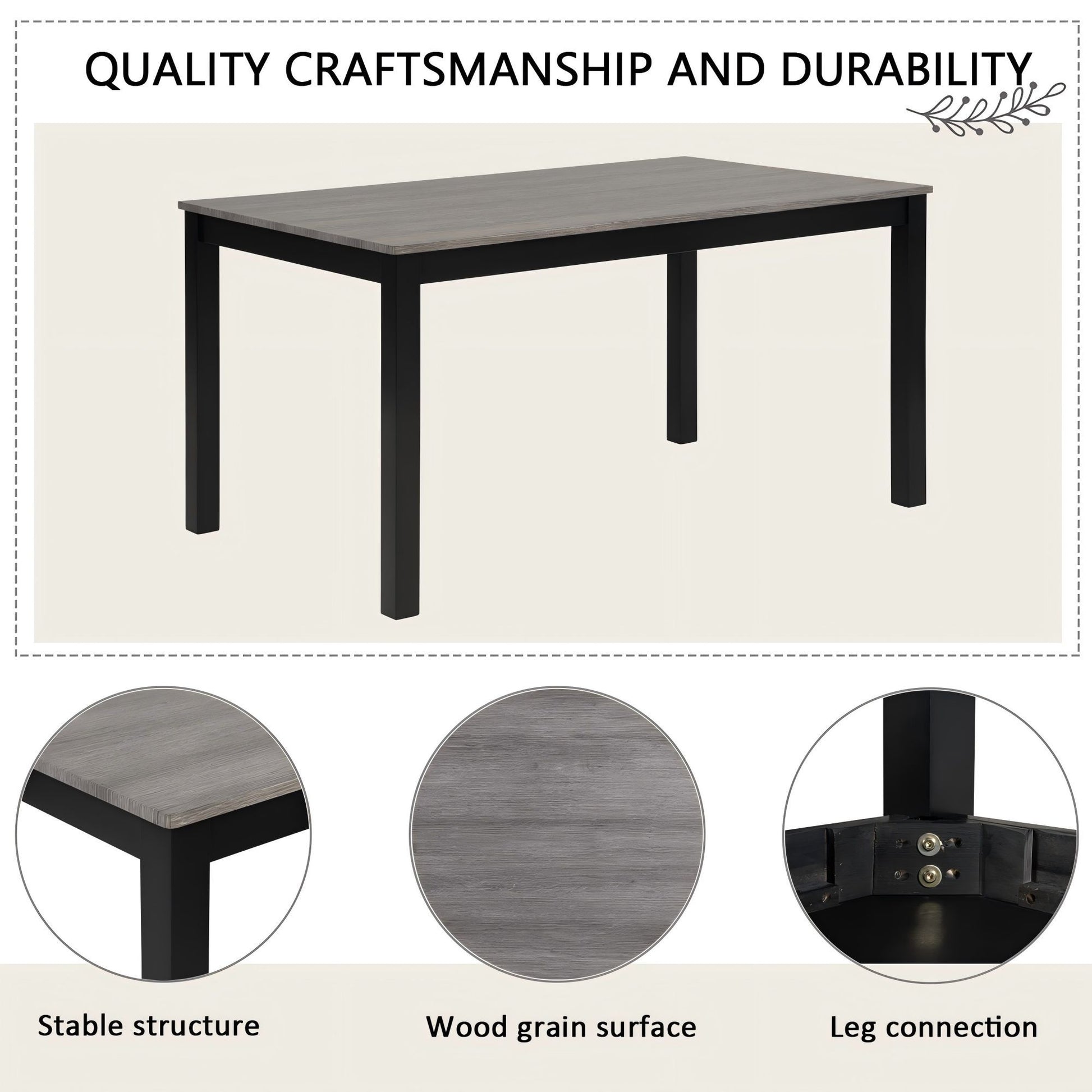 Modern Dining Table Set With Upholstered Chairs For Dining Room - Best Buy Furniture