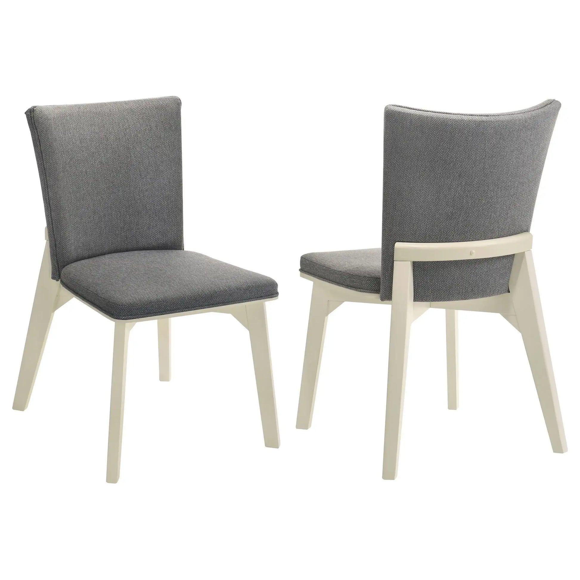 Biloxi - Upholstered Dining Side Chair (Set of 2) - Gray - Best Buy Furniture