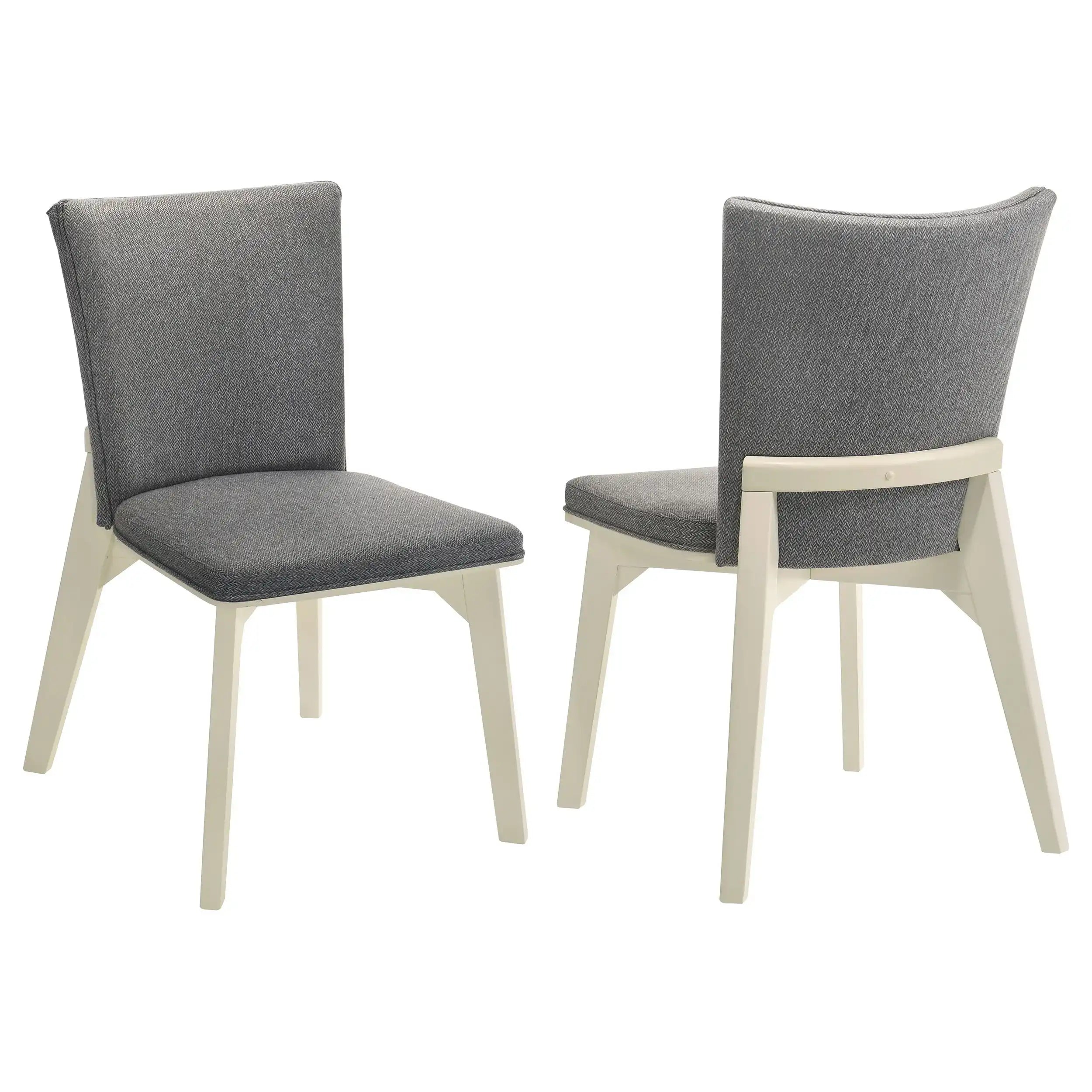 Biloxi - Upholstered Dining Side Chair (Set of 2) - Gray - Best Buy Furniture