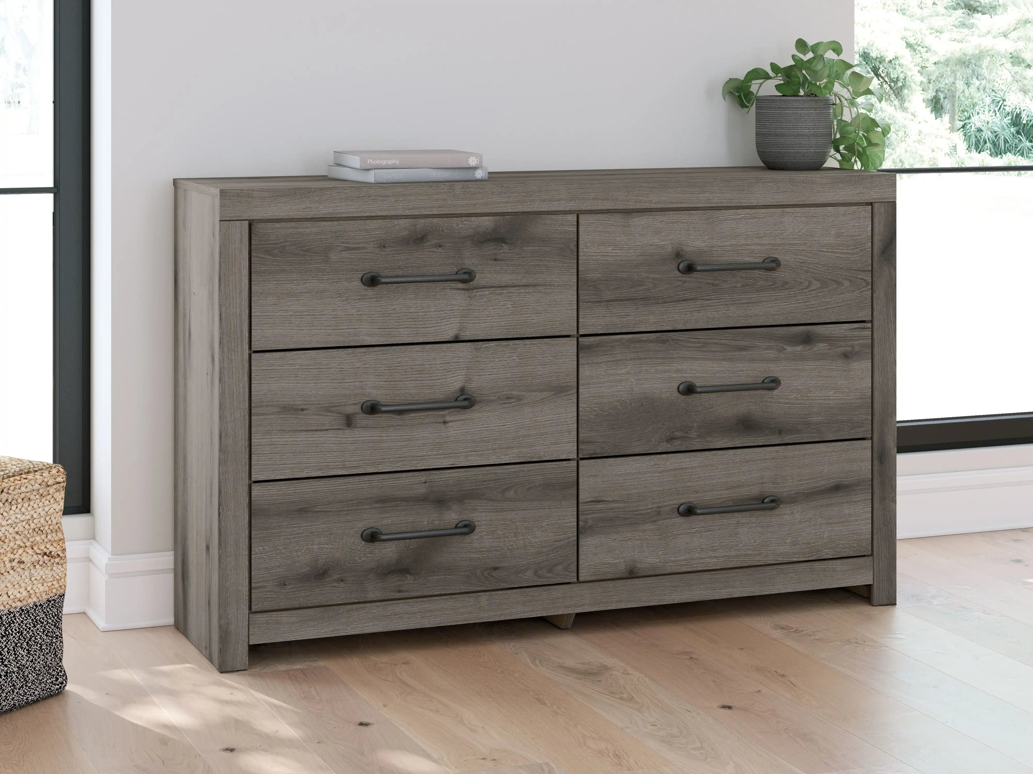 Graystorm - Six Drawer Dresser - Brown Gray - Best Buy Furniture