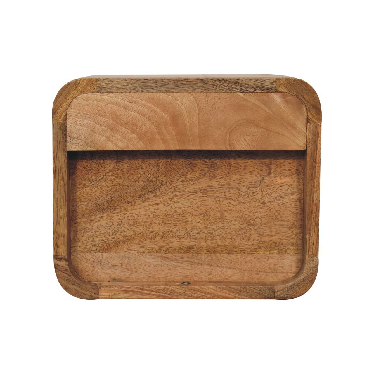 Mini Curve Floating Bedside - Oak - Best Buy Furniture