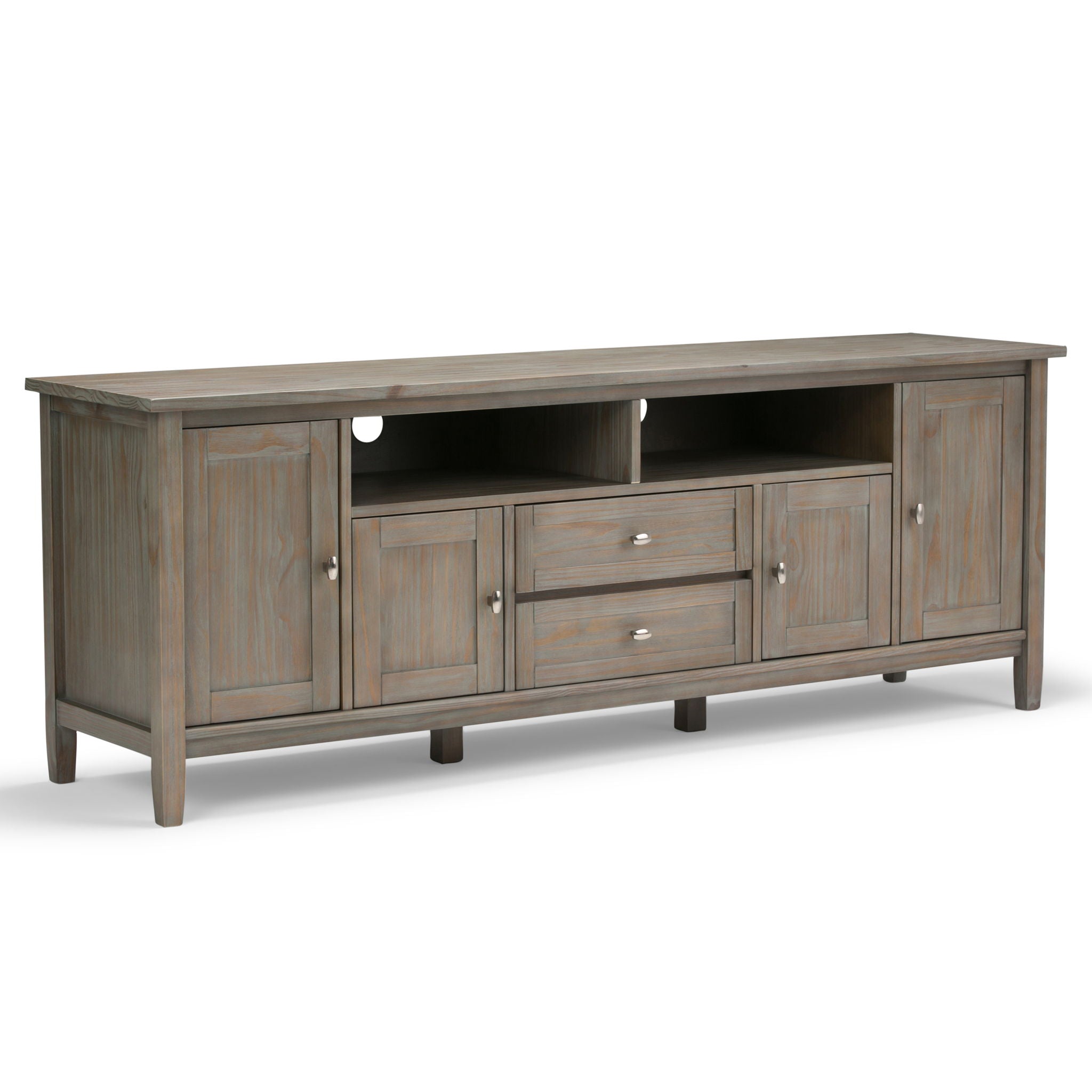 Warm Shaker - Handcrafted TV Media Stand - Best Buy Furniture