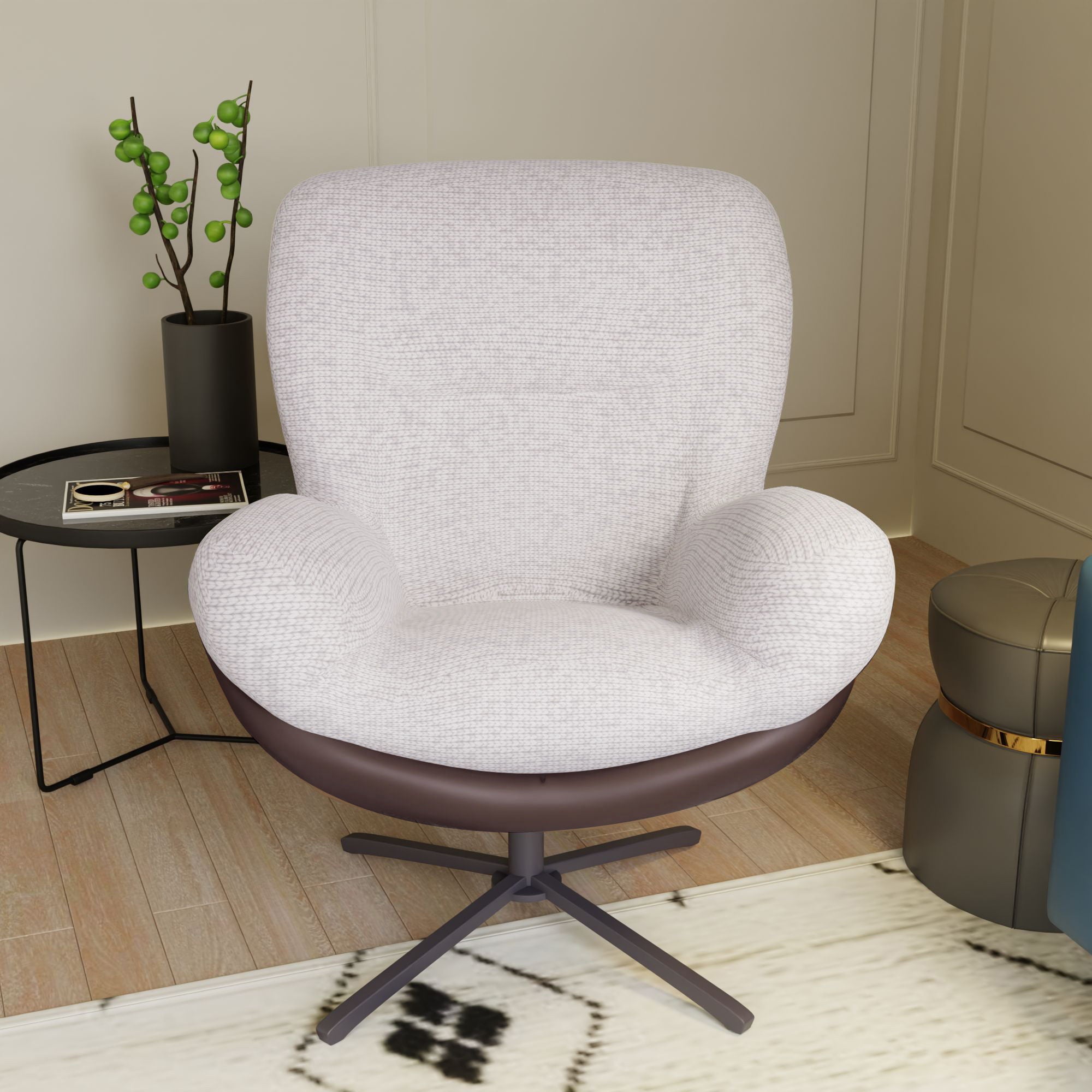 360° Swivel Office Chair, No Wheels - Best Buy Furniture