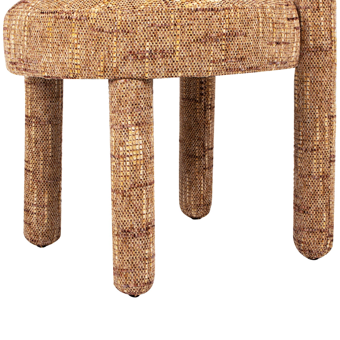 Penny - Round Arched Upholstered Dining Side Chair (Set of 2) - Golden Rust Orange - Best Buy Furniture