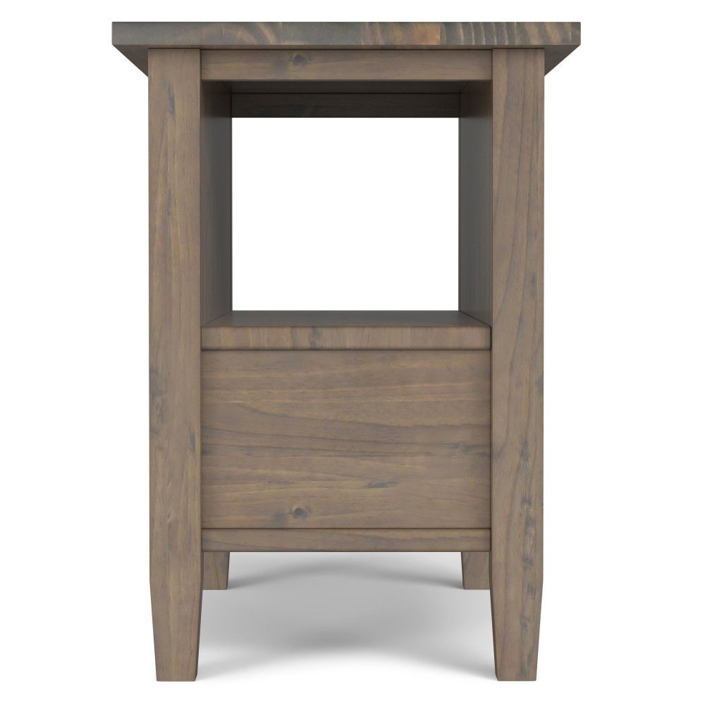 Ela - Narrow End Table - Brown - Best Buy Furniture
