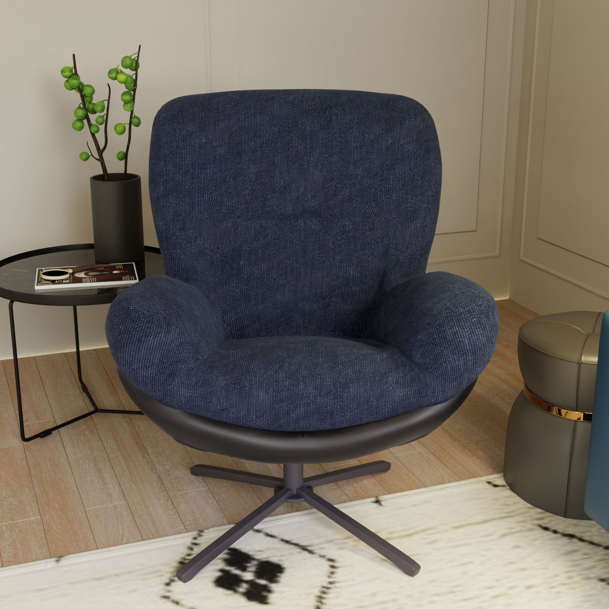 360° Swivel Office Chair, No Wheels - Best Buy Furniture