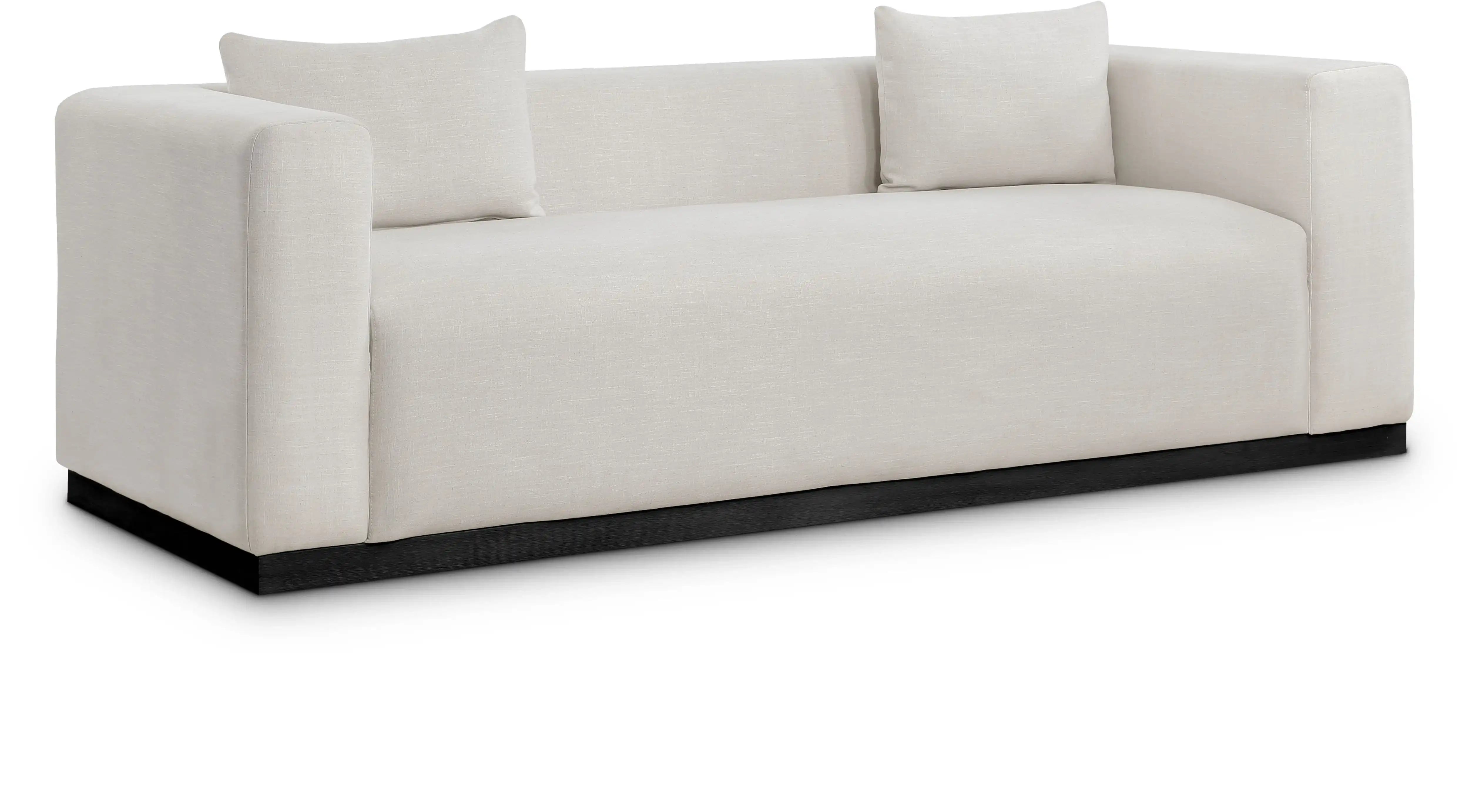 Alfie - Linen Textured Fabic Sofa - Best Buy Furniture