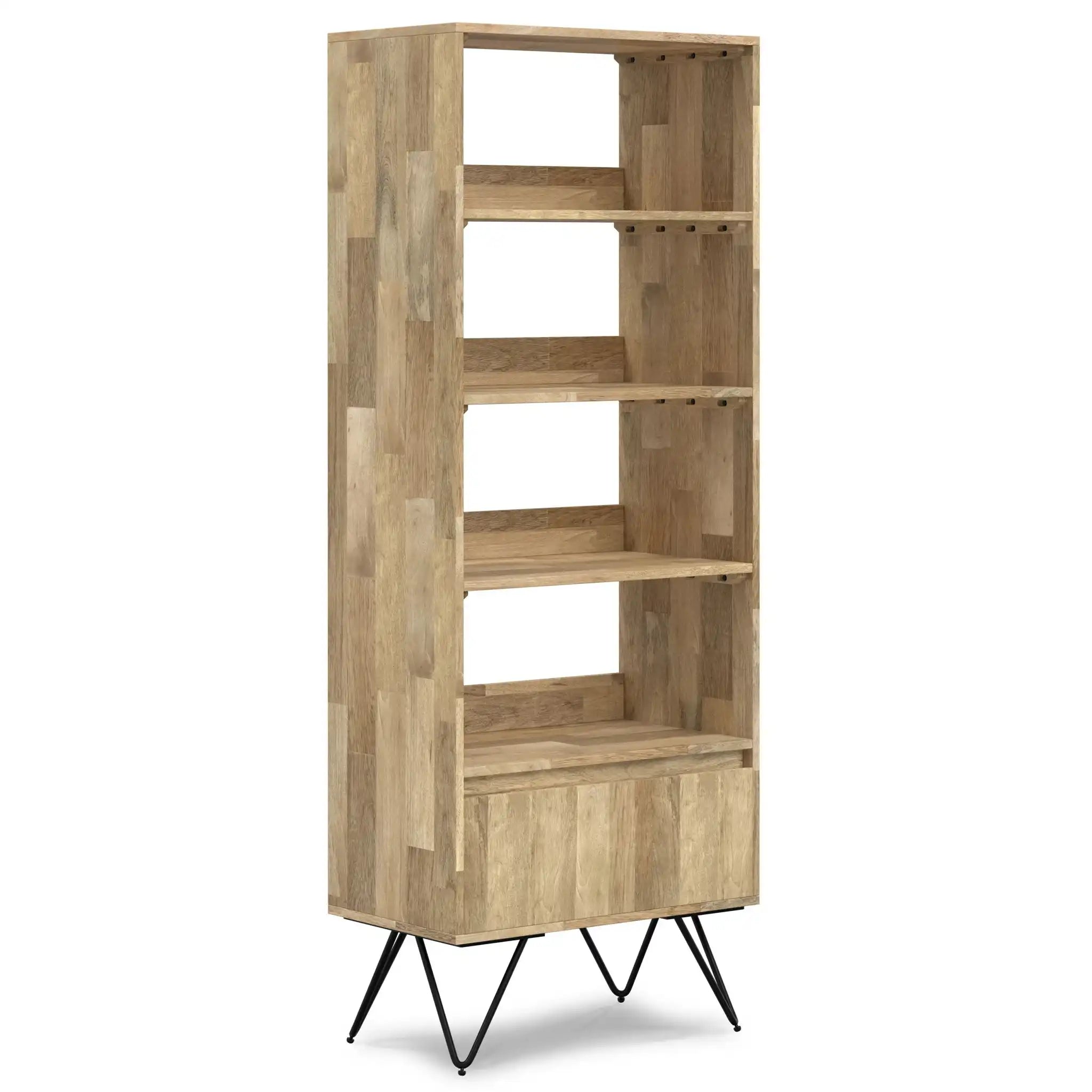 Hunter - Tall Bookcase - Natural - Best Buy Furniture