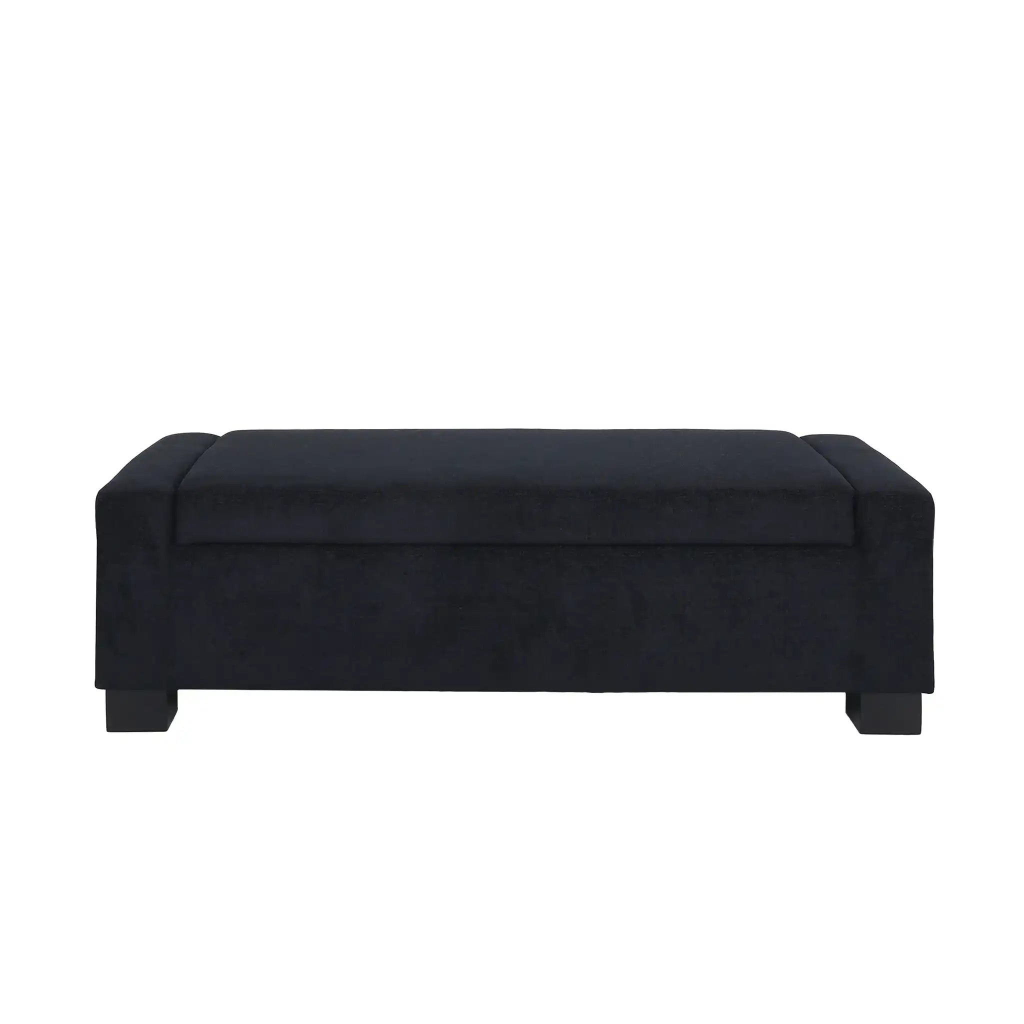 Textured Fabric Ottoman Bench With Hinged Lid - Best Buy Furniture