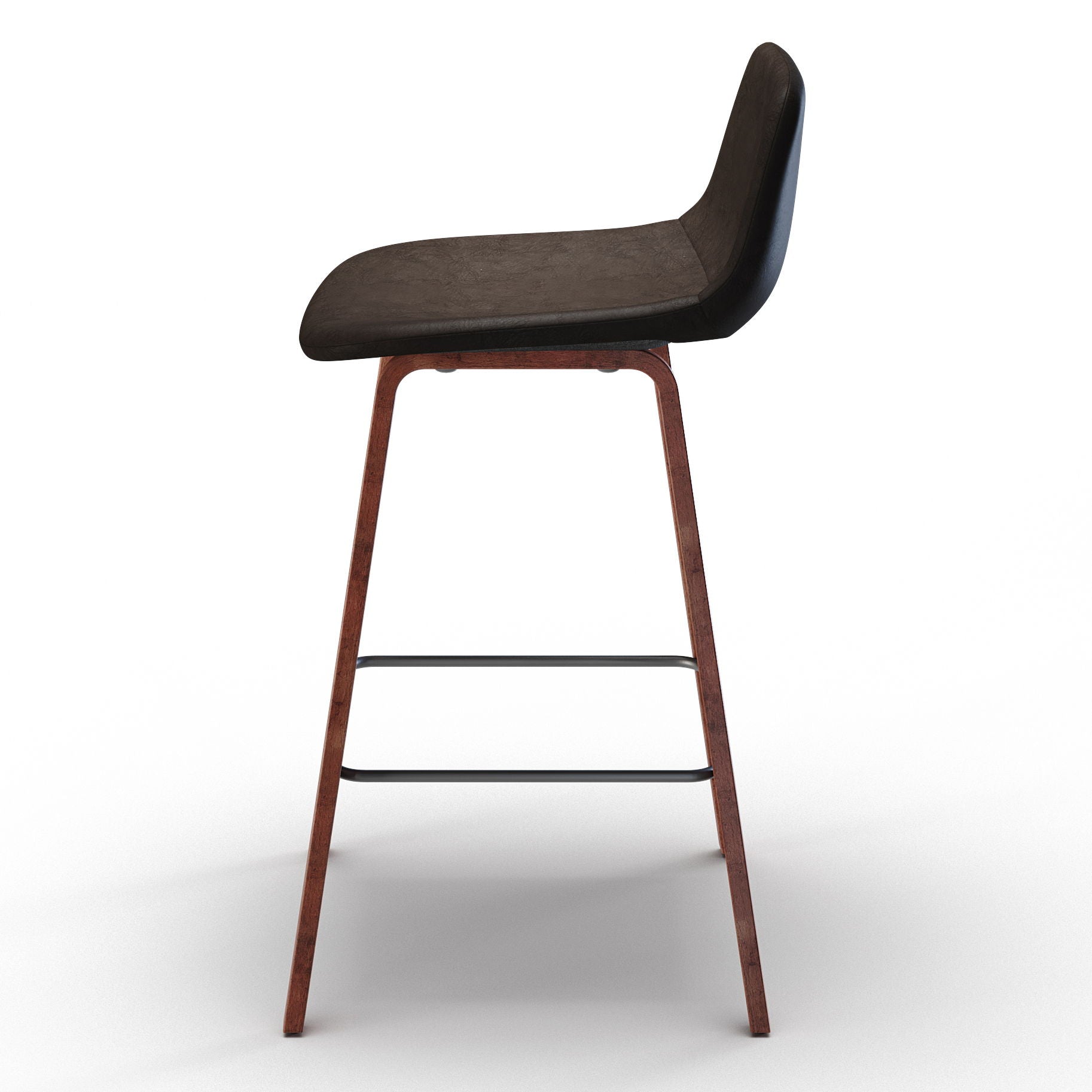 Addy - Counter Stool (Set of 2) - Distressed Brown - Best Buy Furniture