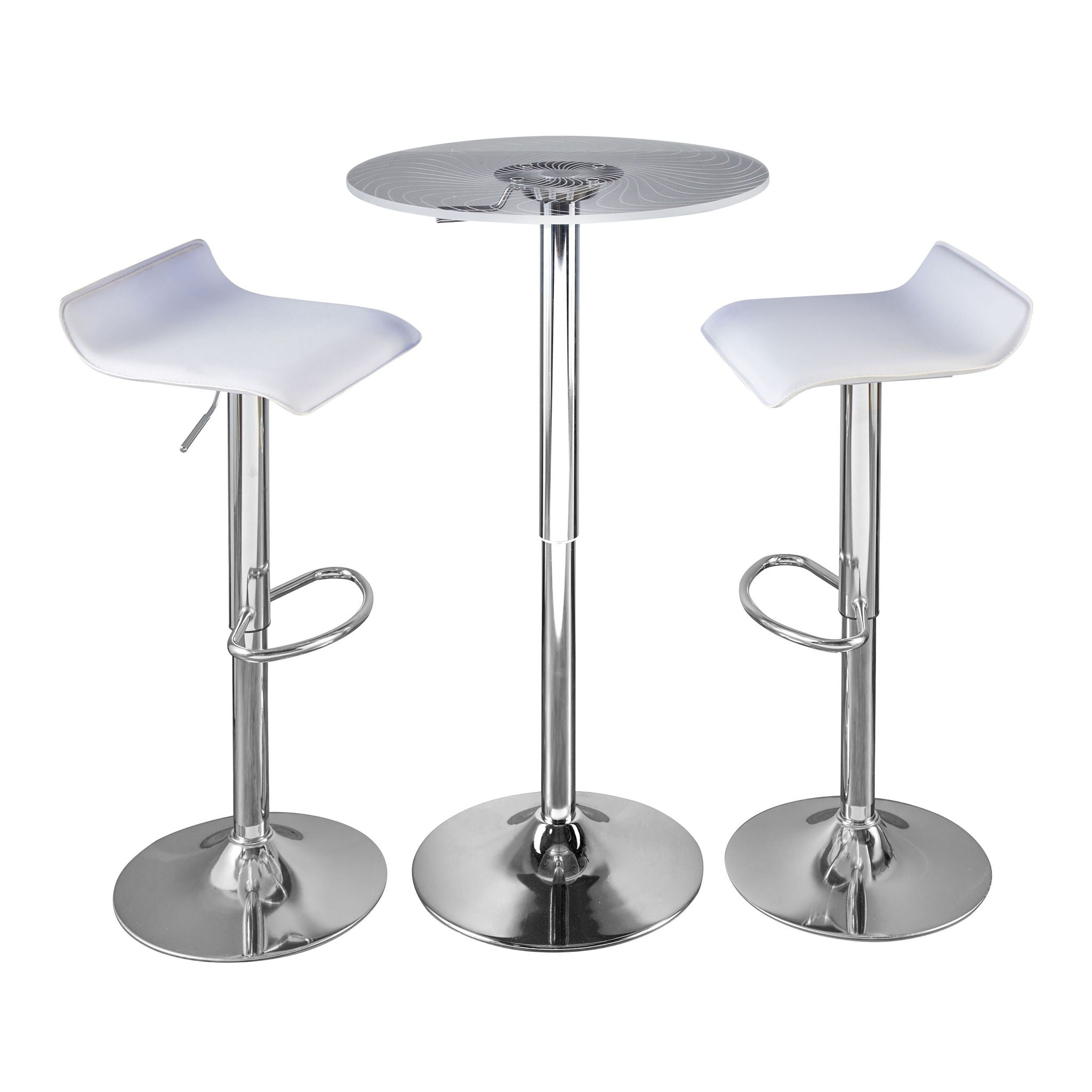 Spyra Ale - 3 Piece Contemporary Adjustable Bar With Up Set - Best Buy Furniture
