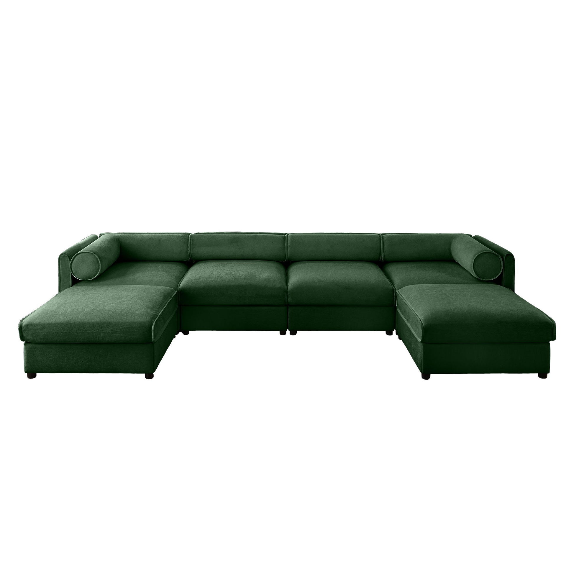 Contemporary Elegant White Chenille Sofa With Storage And Ottoman - Best Buy Furniture