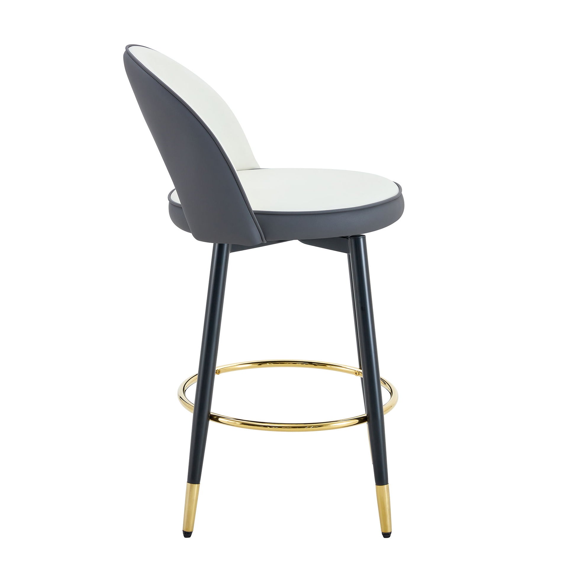 Upholstered Rotatable Bar Chair With Metal Legs For Dining Room - Best Buy Furniture