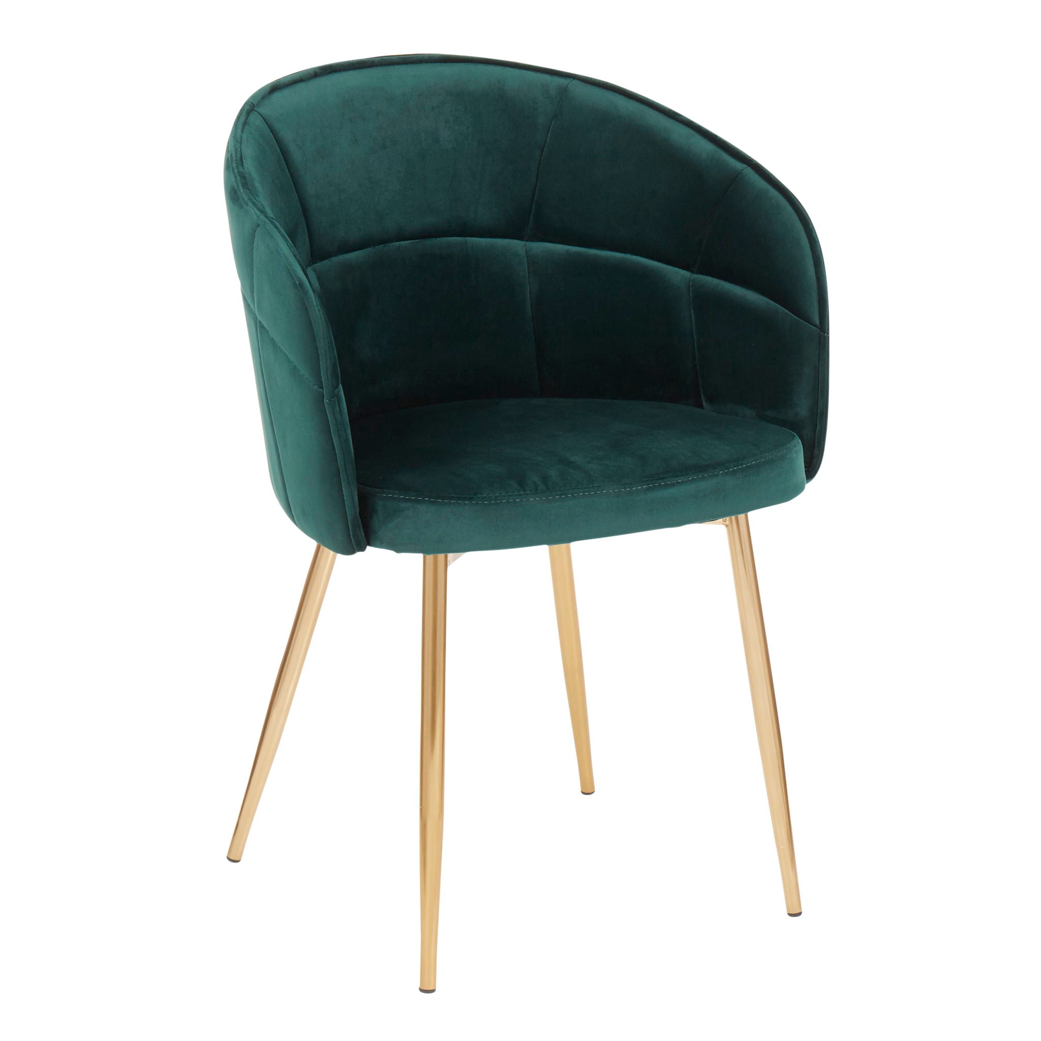 Lindsey - Contemporary Chair - Gold / Green - Best Buy Furniture