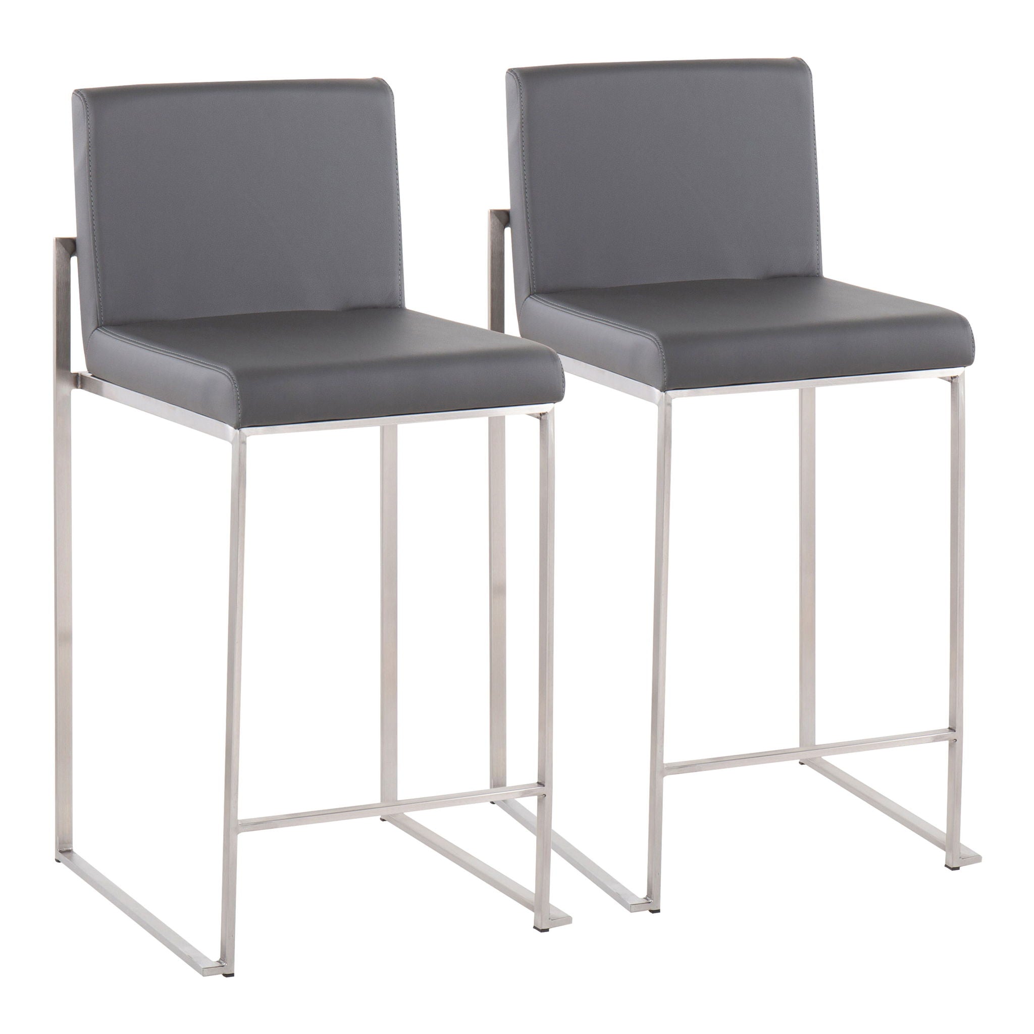 Fuji - Contemporary High Back Counter Stool, Functional Design - Best Buy Furniture