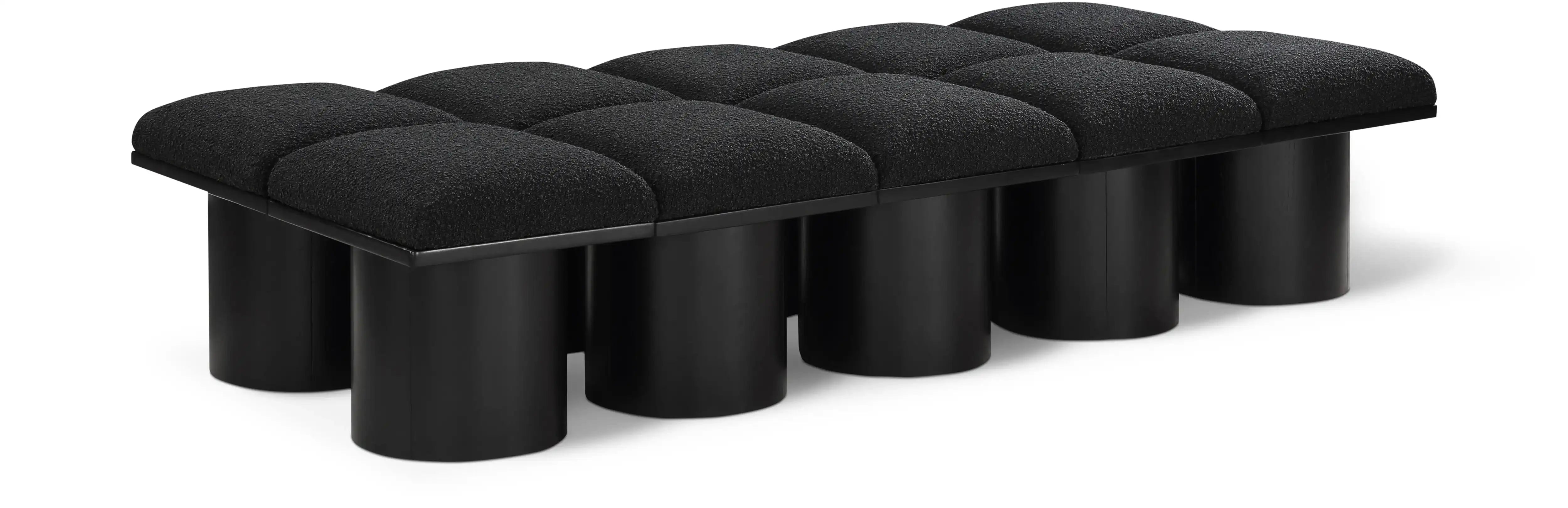 Pavilion - 10 Piece Modular Bench With Black Base - Best Buy Furniture