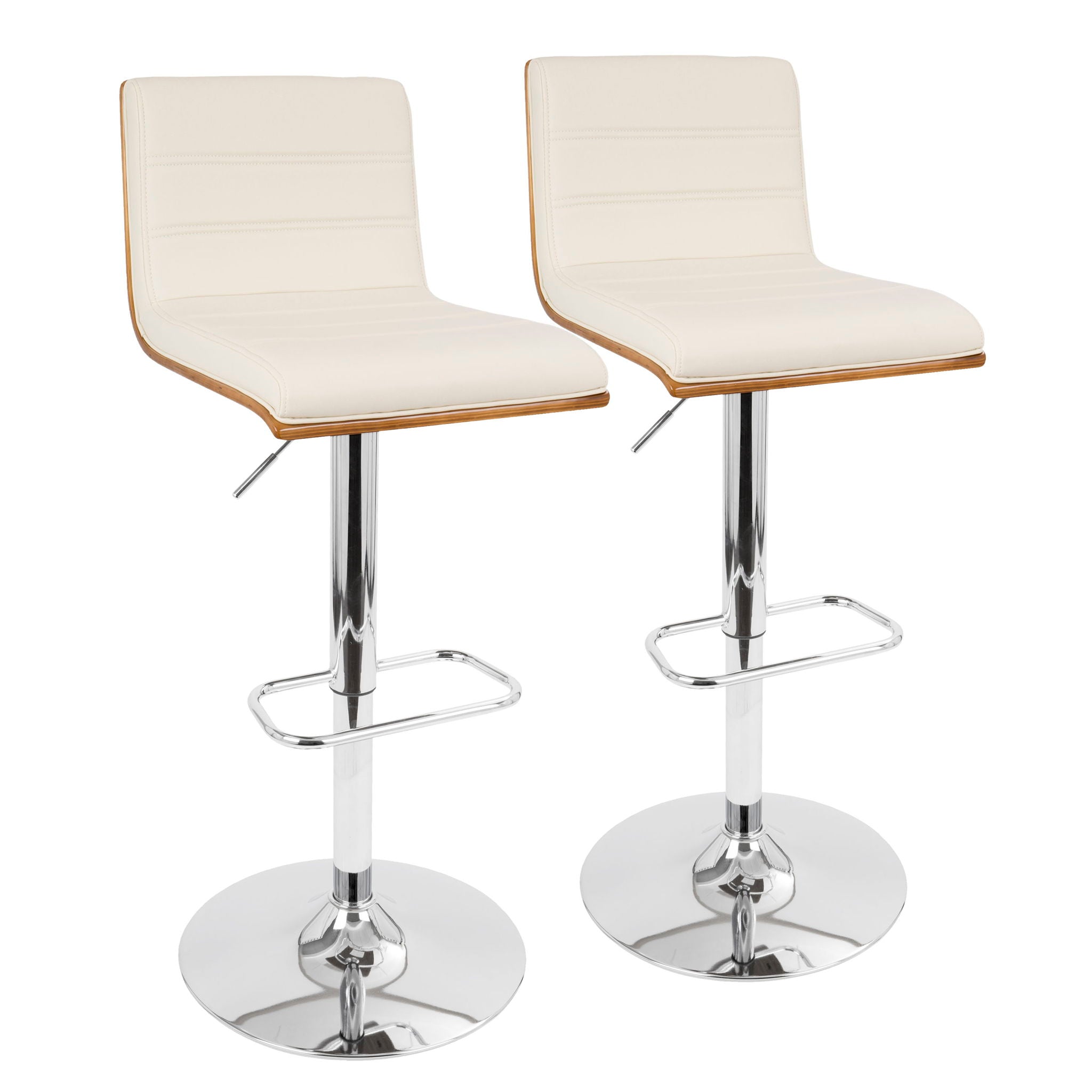 Vasari - Mid Century Modern Adjustable Barstool With Swivel - Best Buy Furniture