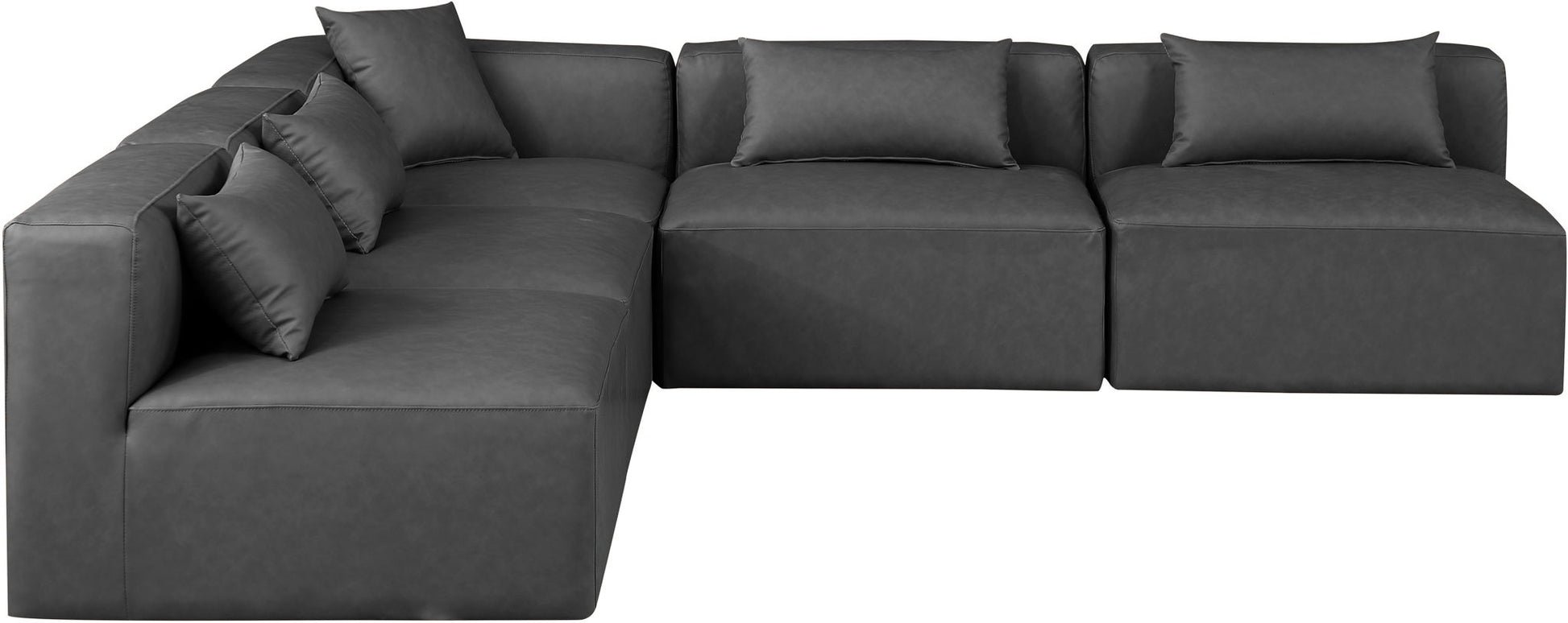 Cube - 5 Piece Modular Corner Armless Sectional - Best Buy Furniture