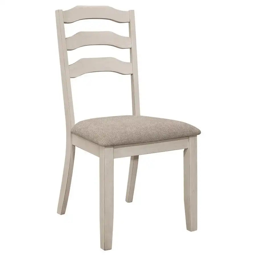 Ronnie - Wood Dining Side Chair (Set of 2) - Rustic Cream - Best Buy Furniture