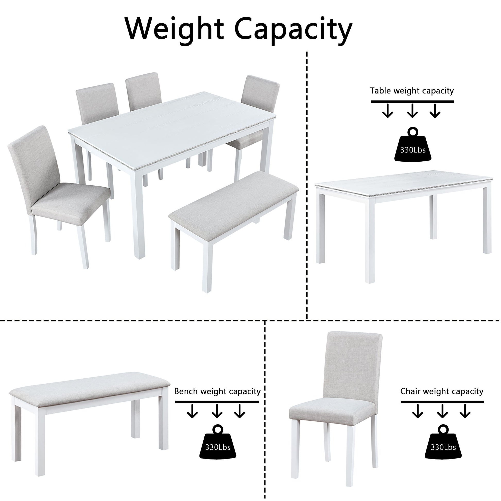 Dining Table Set With Crystal Decoration And Upholstered Chairs - Best Buy Furniture