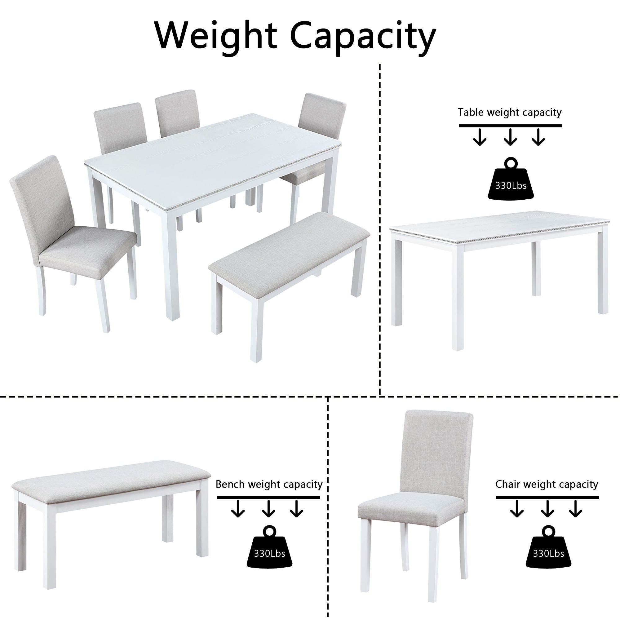 Dining Table Set With Crystal Decoration And Upholstered Chairs - Best Buy Furniture