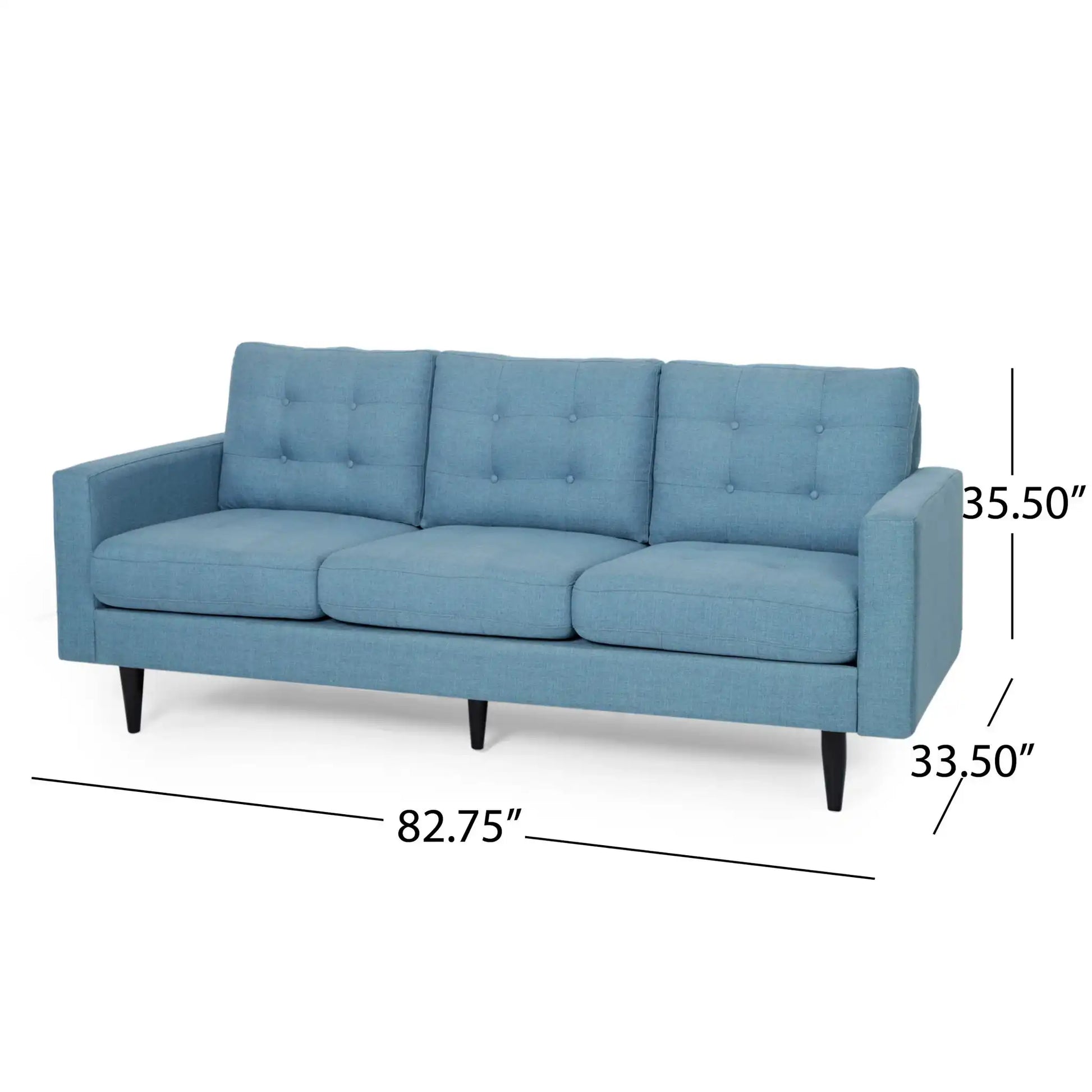 Jenny - Contemporary Tufted Fabric 3 Seater Sofa - Best Buy Furniture