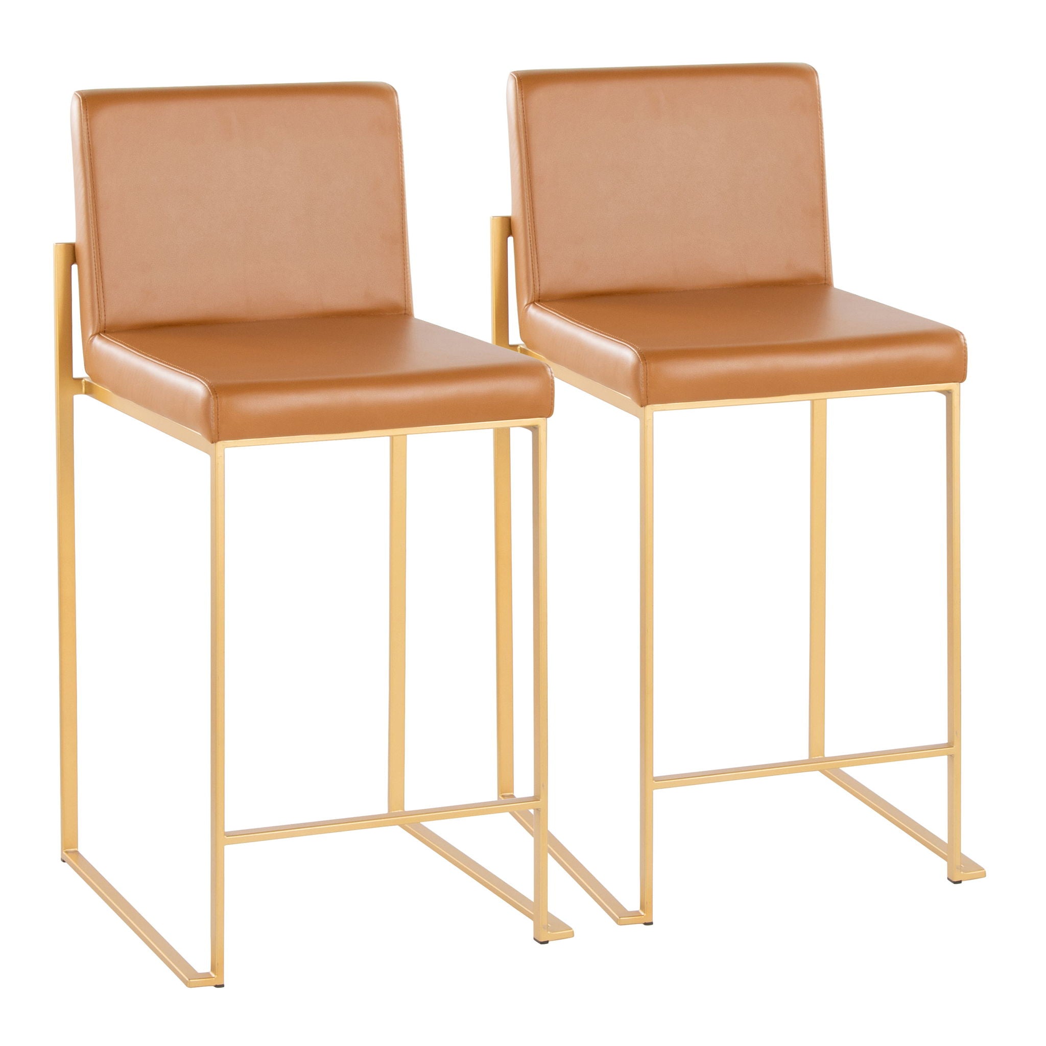 Fuji - Contemporary High Back Barstool (Set of 2) - Best Buy Furniture