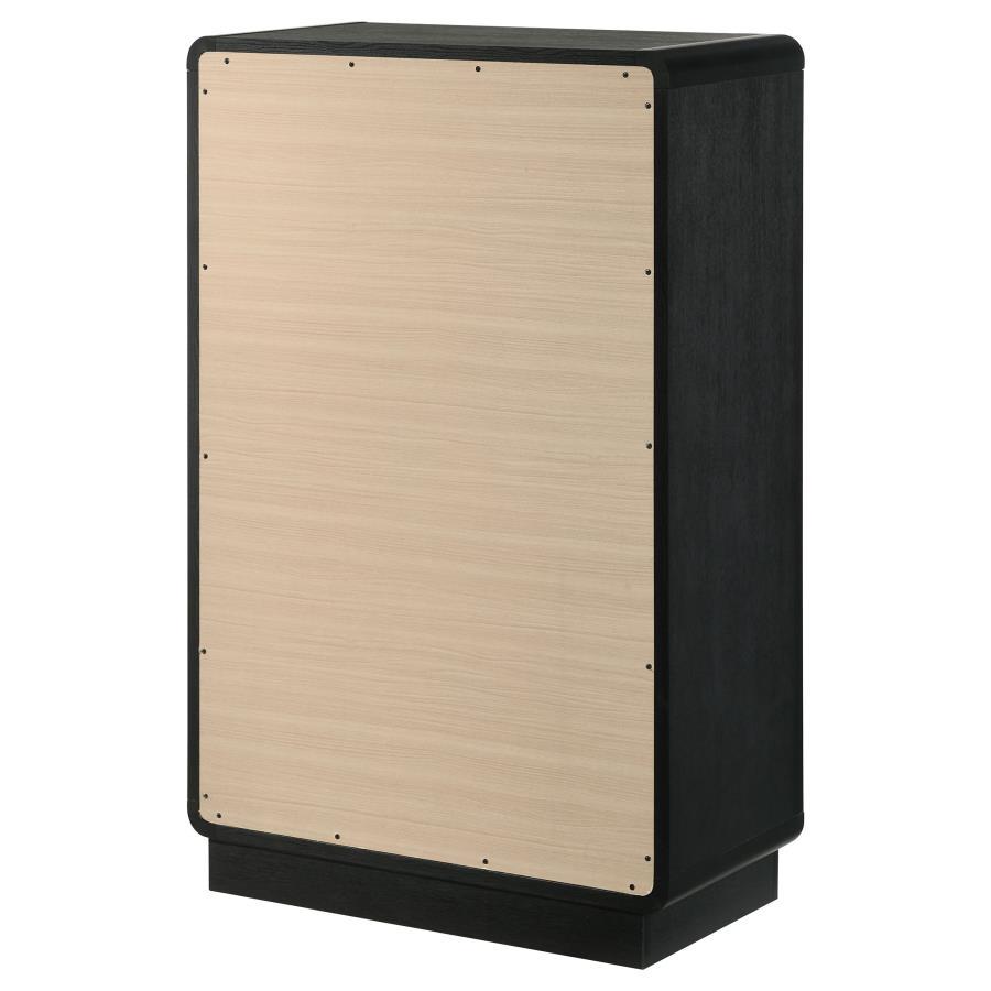 Cavelle - 5-Drawer Chest Of Drawers - Black - Best Buy Furniture