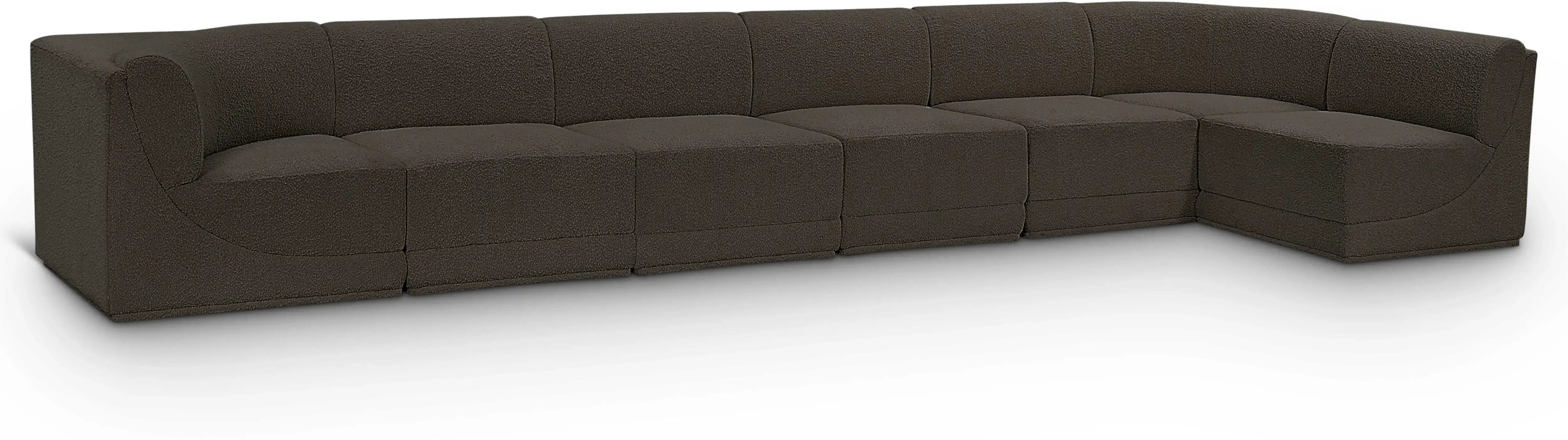 Ollie - 7 Piece Modular Sectional - Best Buy Furniture