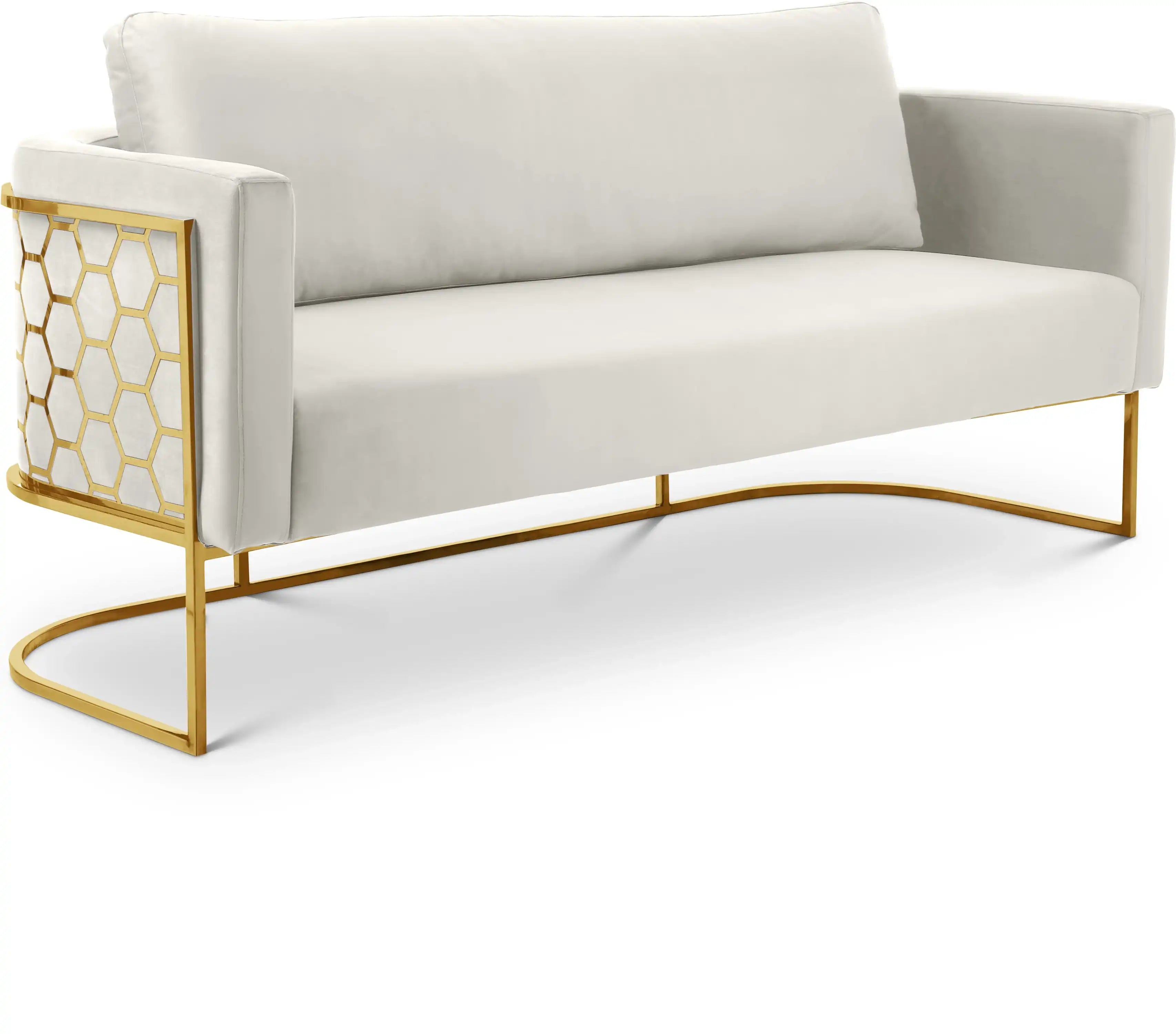 Casa - Sofa with Gold Legs - Best Buy Furniture