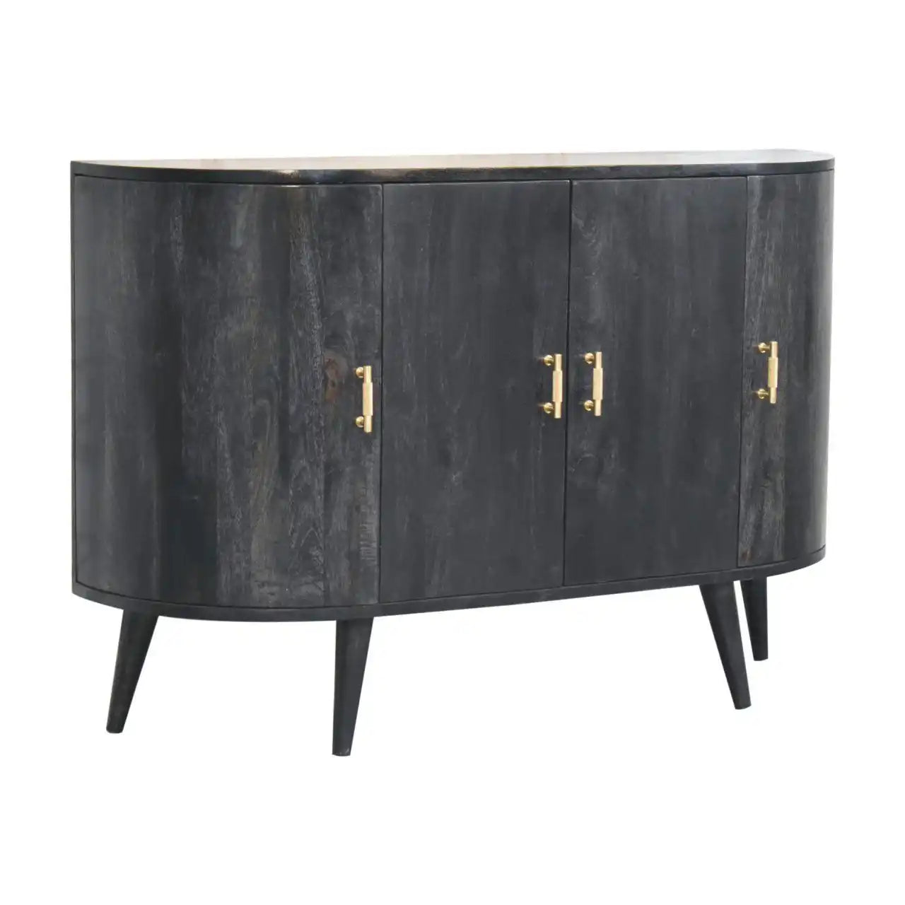 Quad - T Bar Cabinet - Ash Black - Best Buy Furniture
