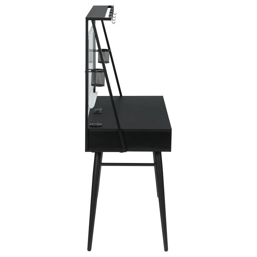 Jessie - Writing Desk With Whiteboard And USB - Black - Best Buy Furniture